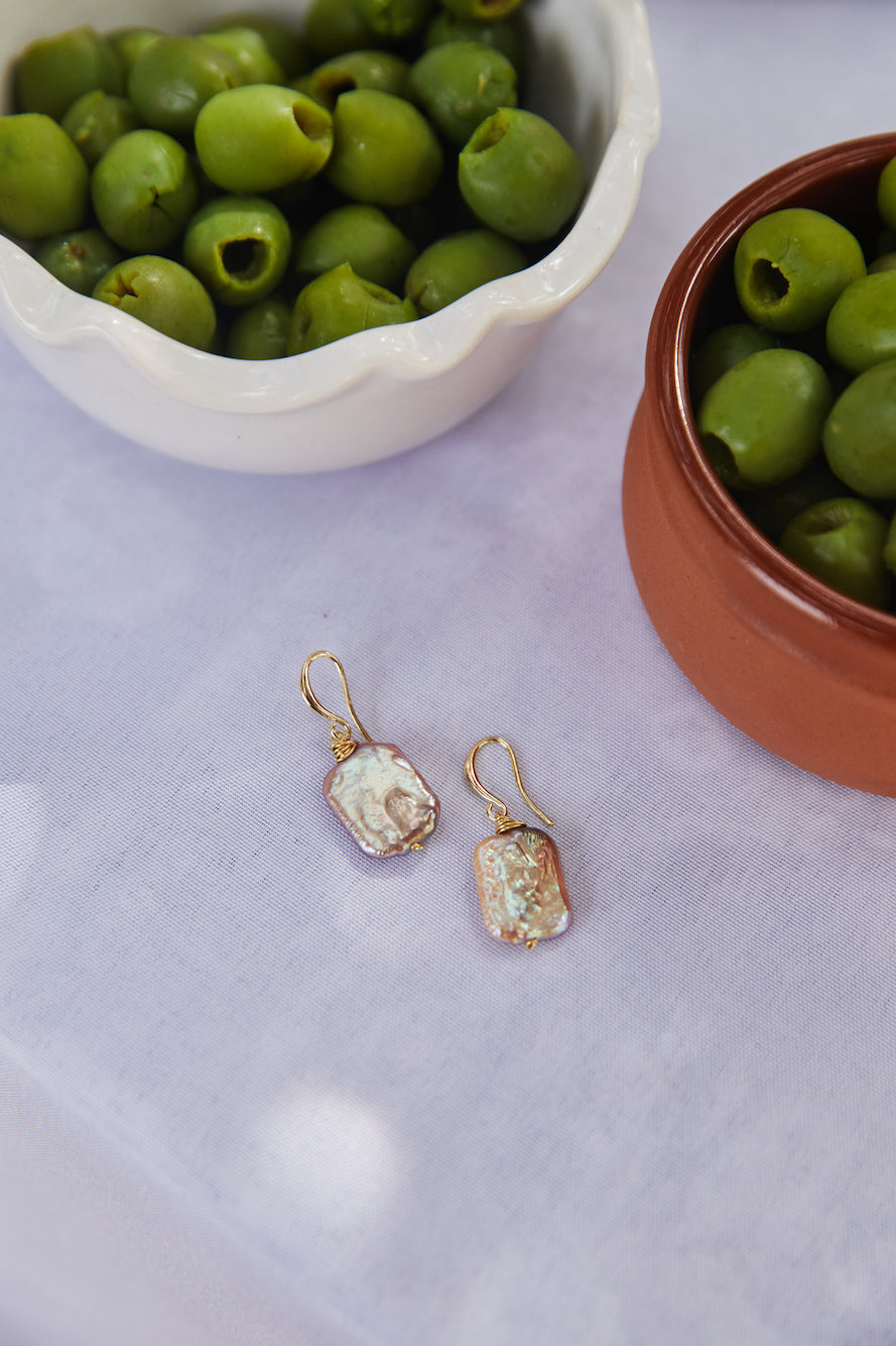 18k Gold Plated Deep Sea Earrings Gold