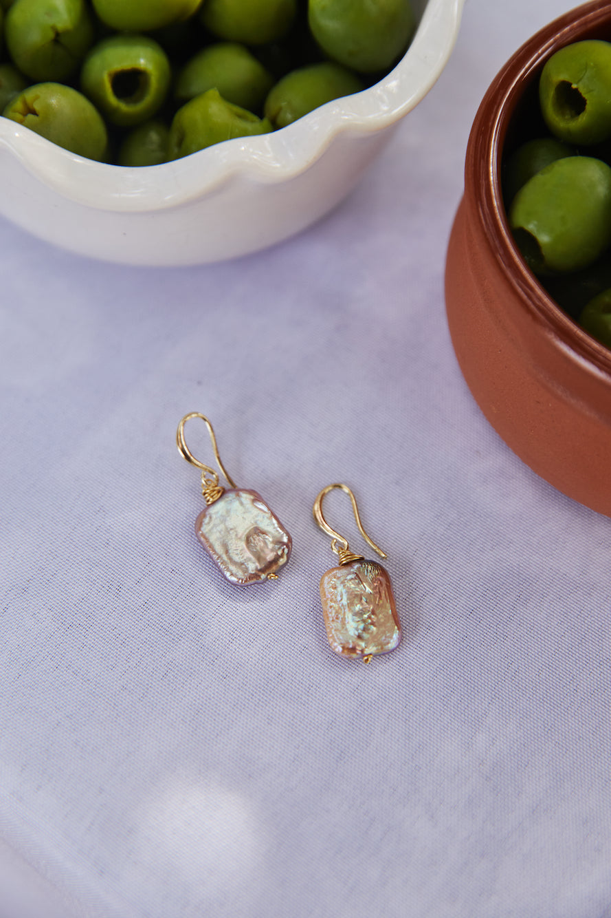 18k Gold Plated Deep Sea Earrings Gold