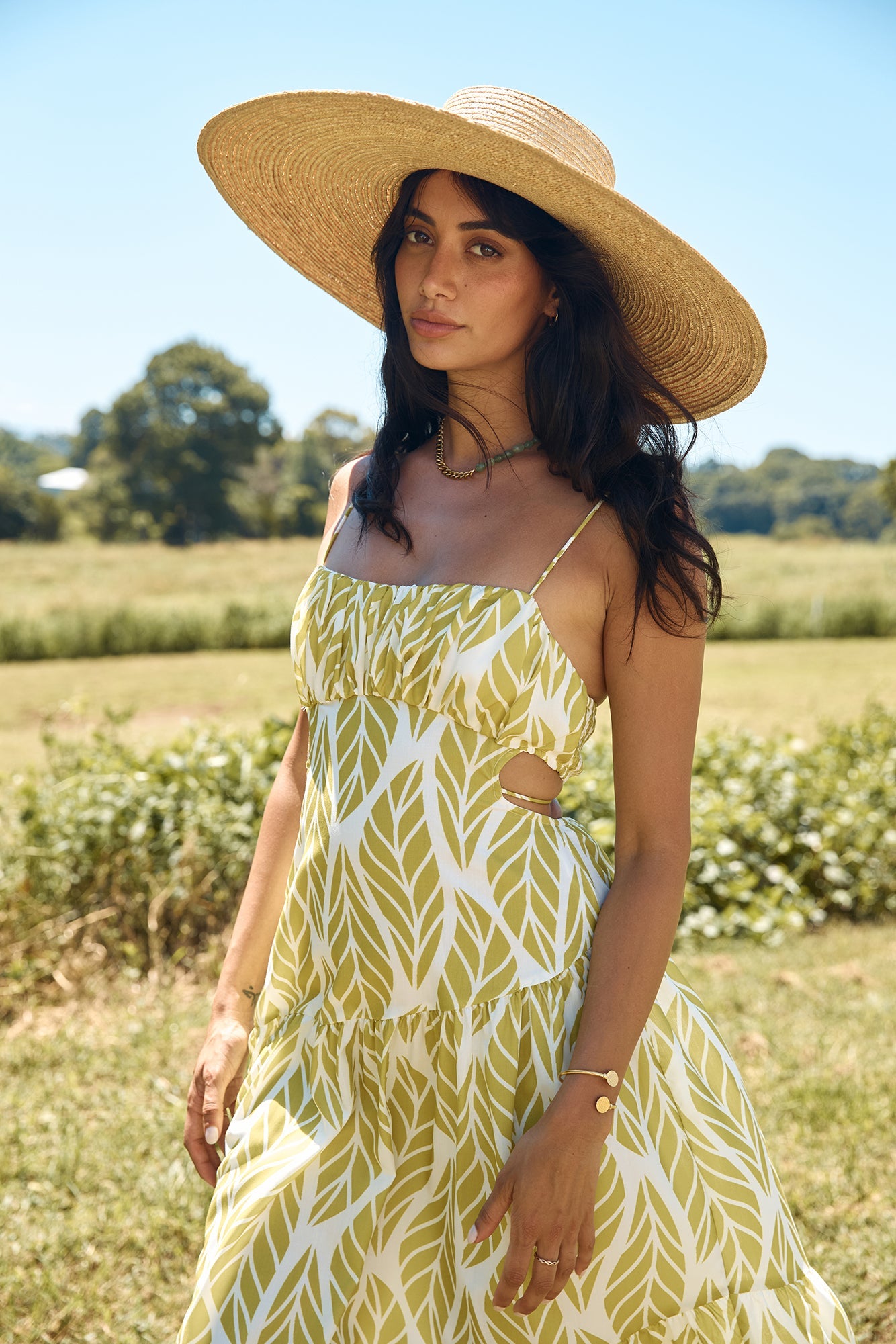 Tropic Trails Maxi Dress Green