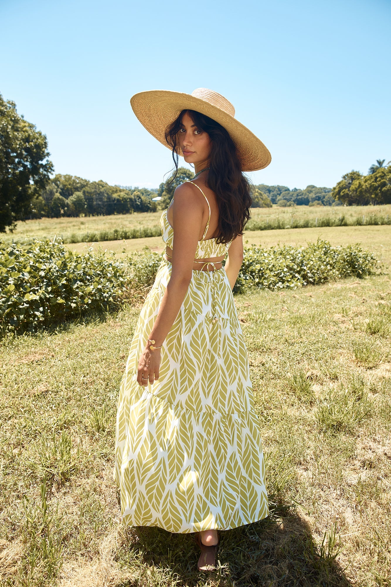 Tropic Trails Maxi Dress Green