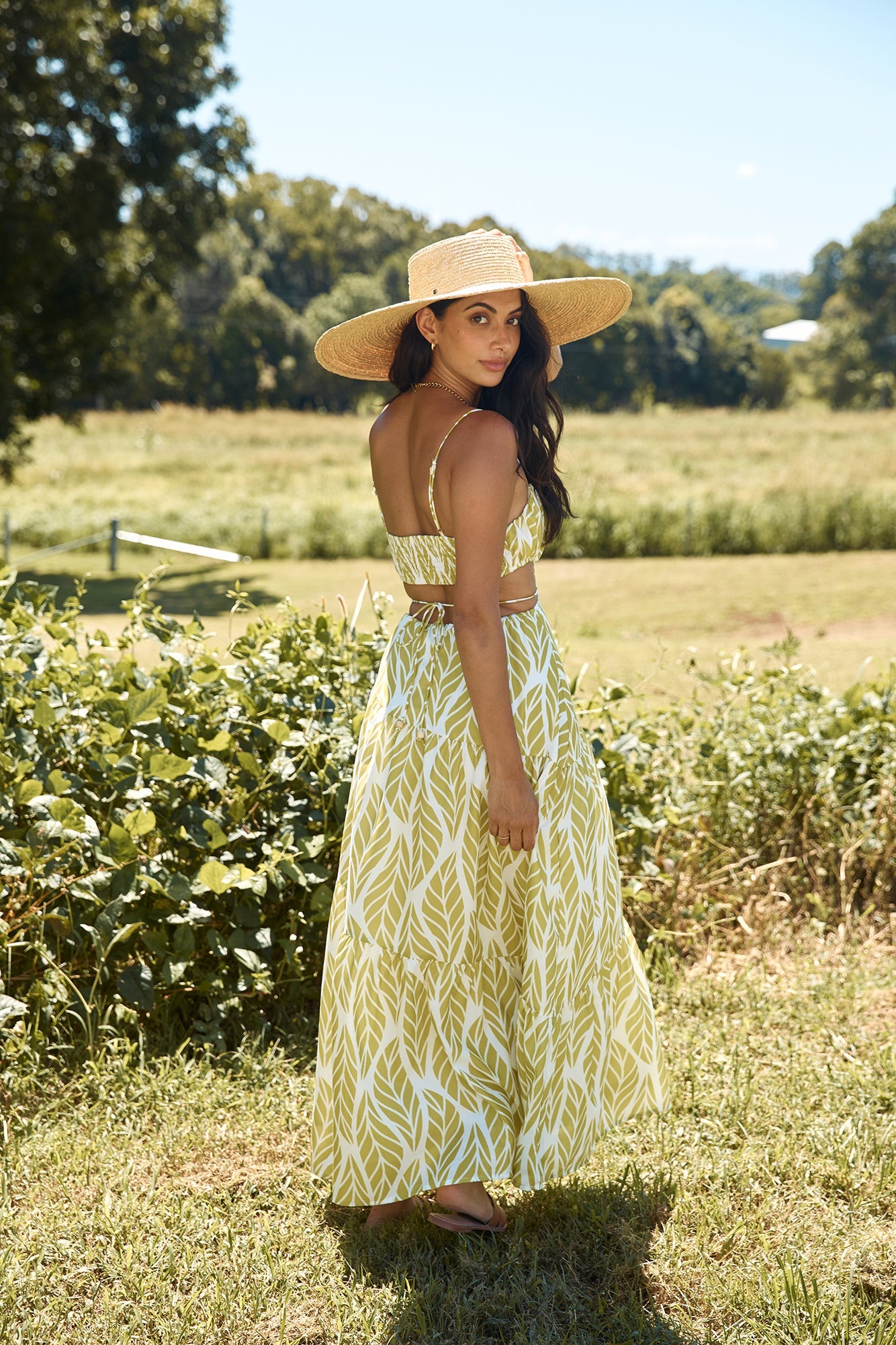 Tropic Trails Maxi Dress Green