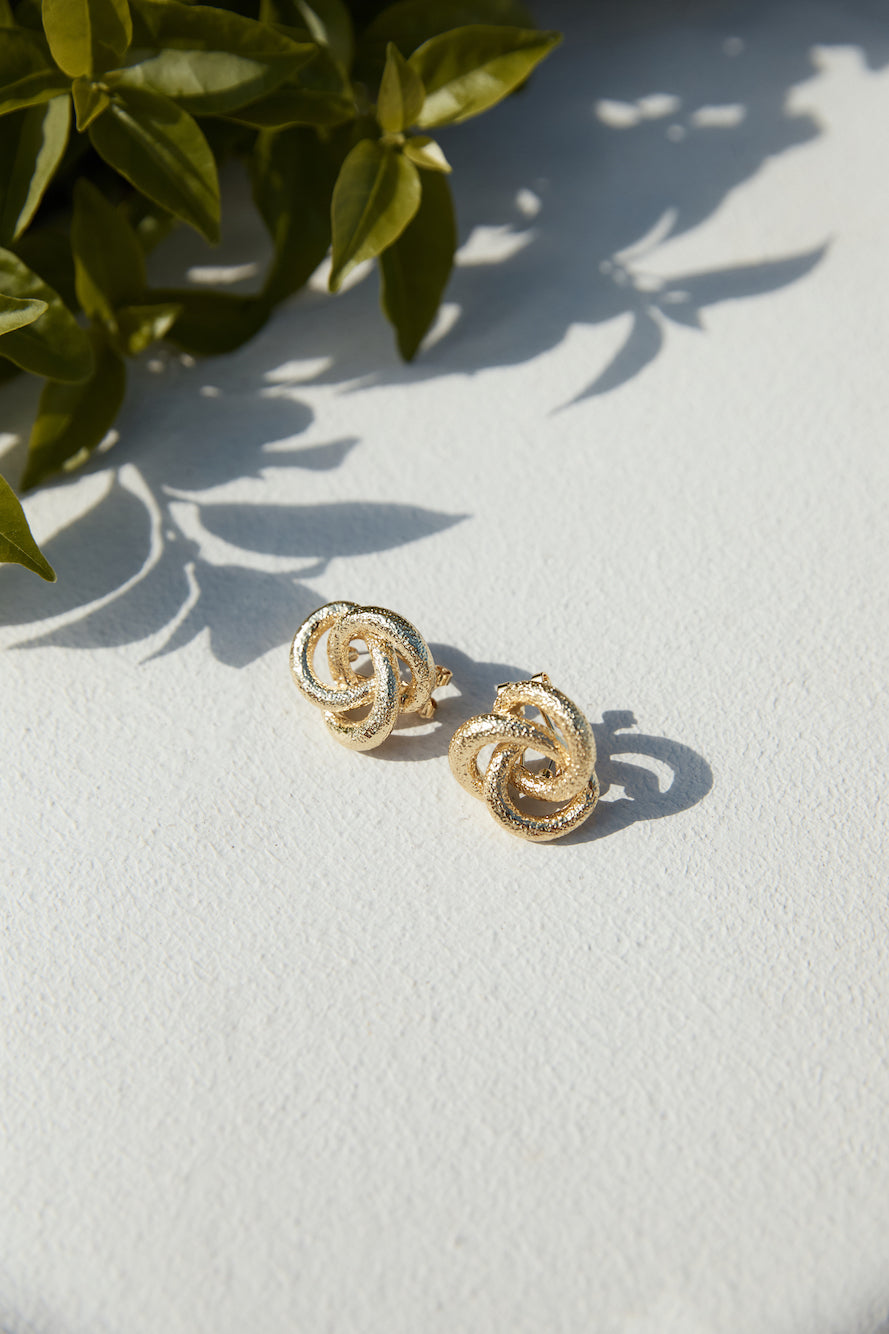 18k Gold Plated Divinity Earrings Gold