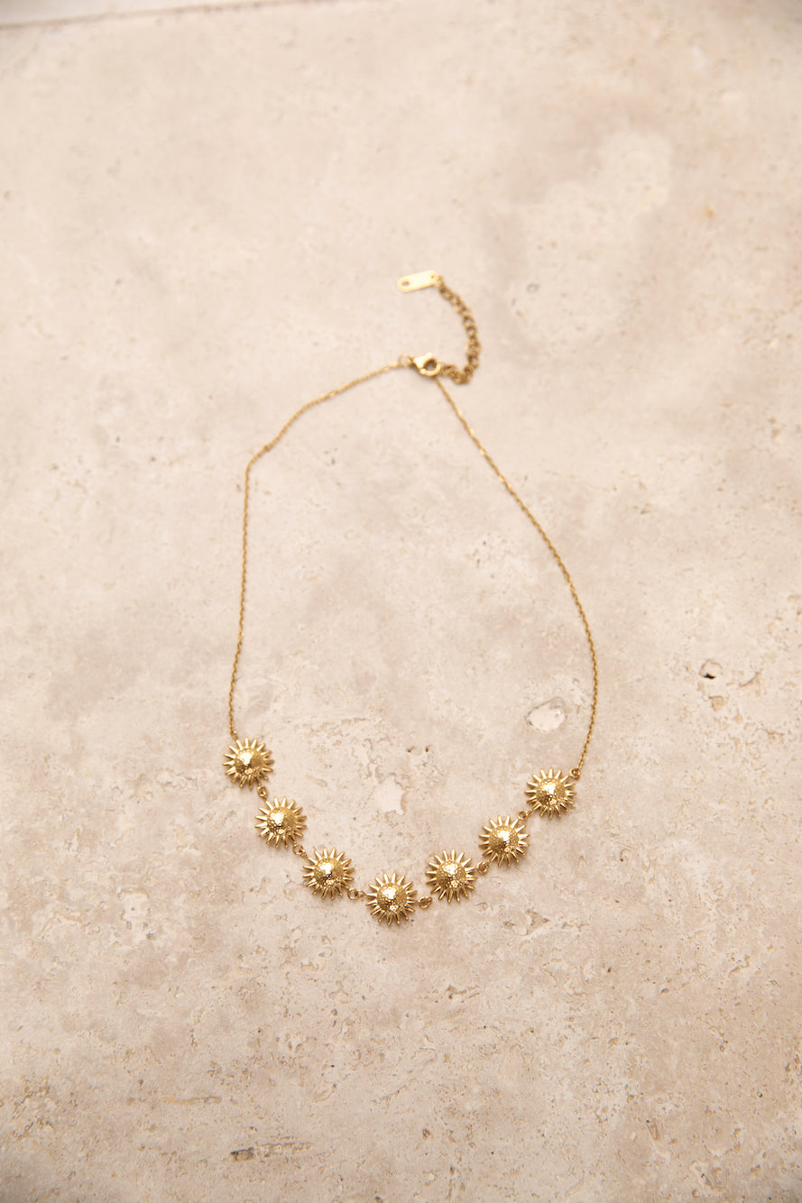 18k Gold Plated Bronze Perfection Necklace Gold