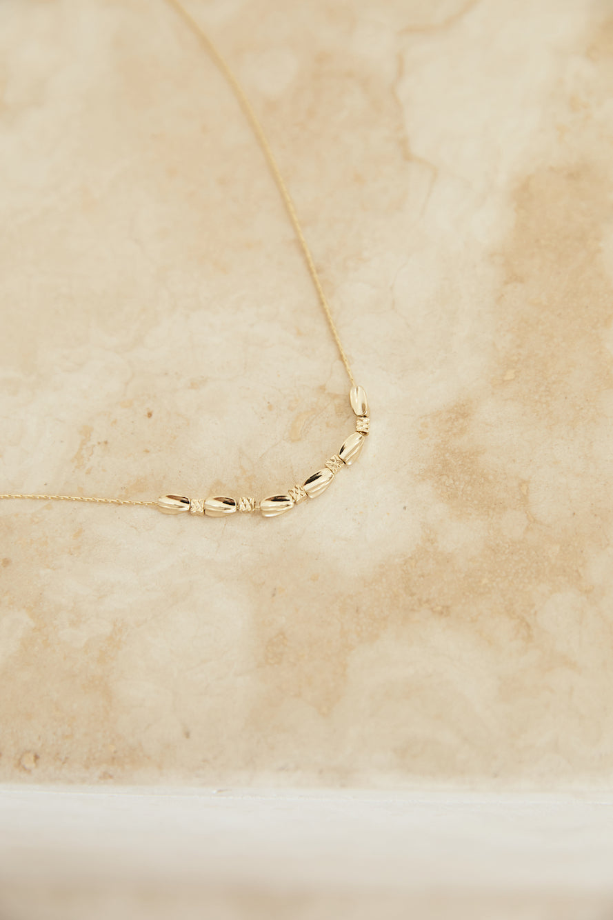 18k gold plated lush love necklace gold