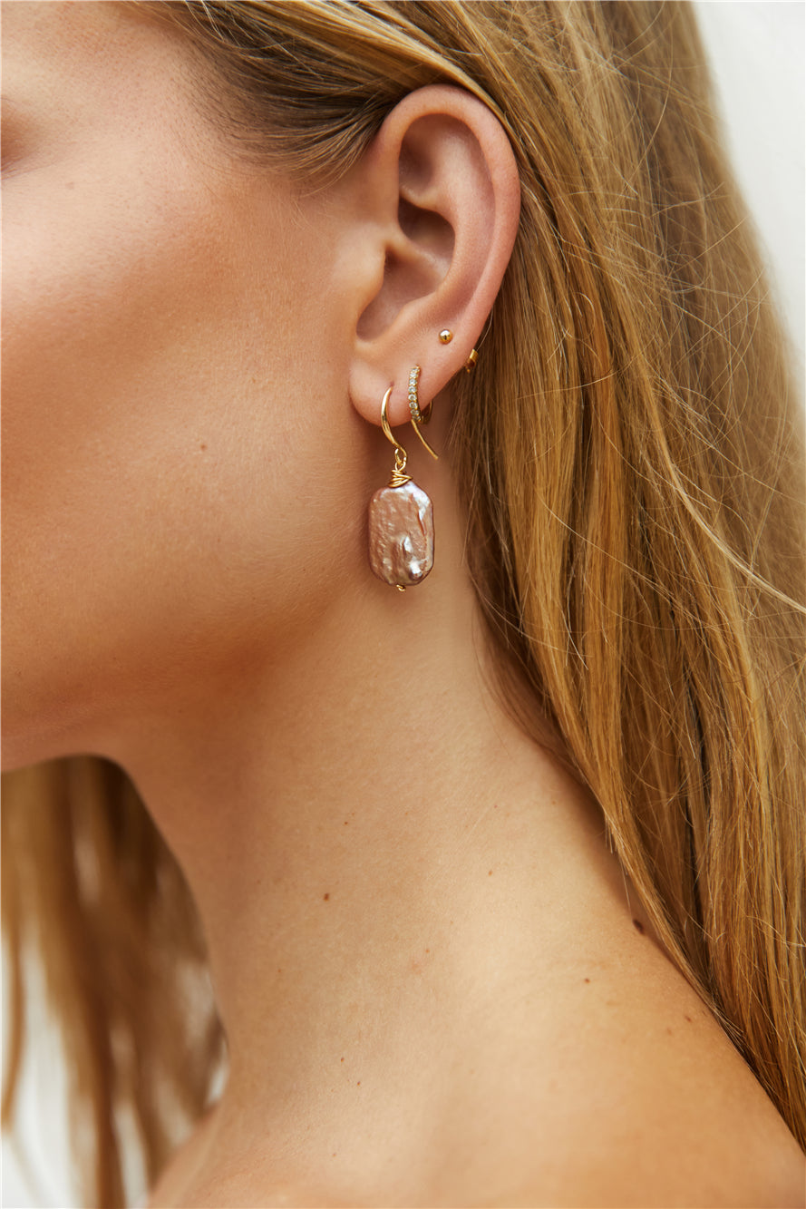 18k Gold Plated Deep Sea Earrings Gold