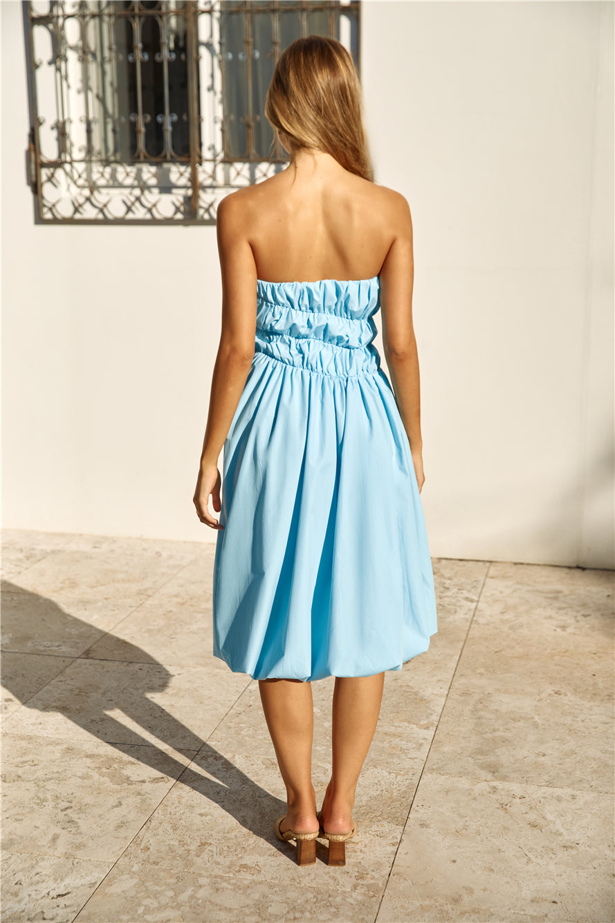 Princess Treatment Bubble Hem Midi Dress