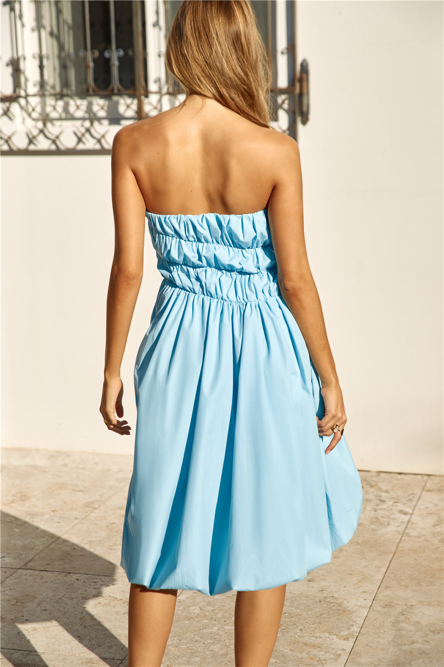 Princess Treatment Bubble Hem Midi Dress