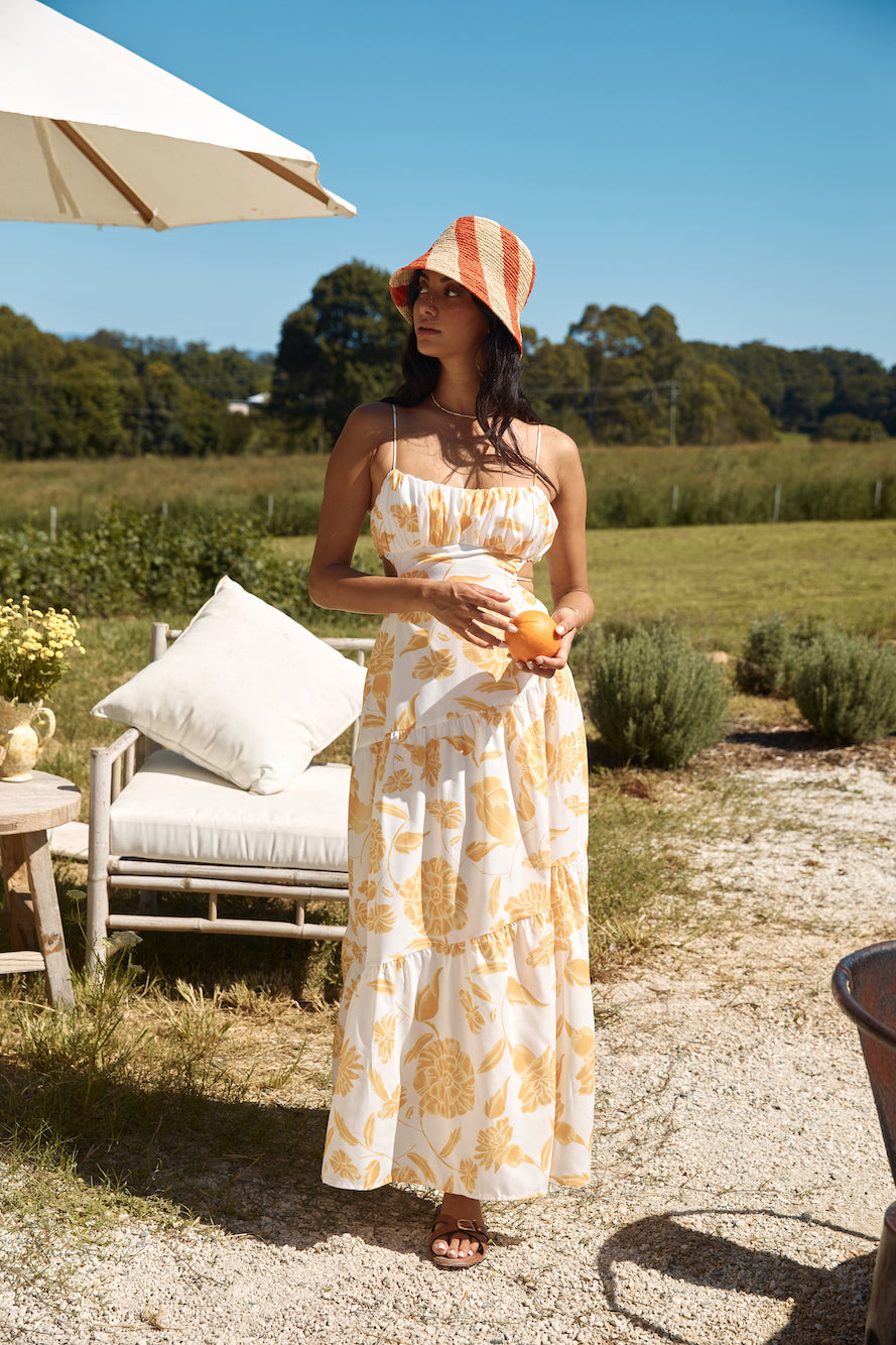 Sunset Trails Maxi Dress Yellow