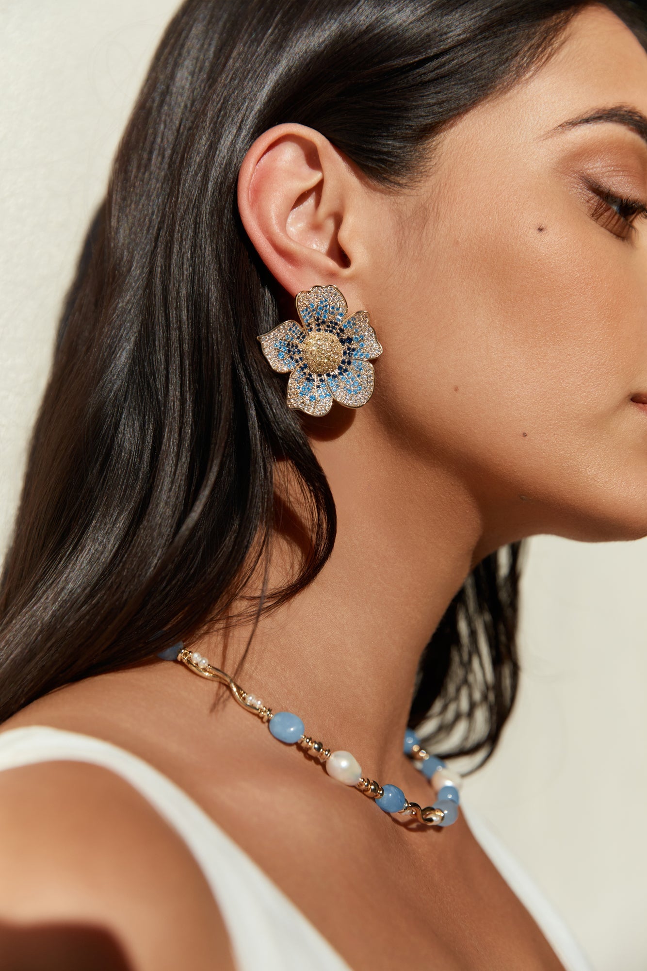 18k Gold Plated Blossom Days Earrings Gold