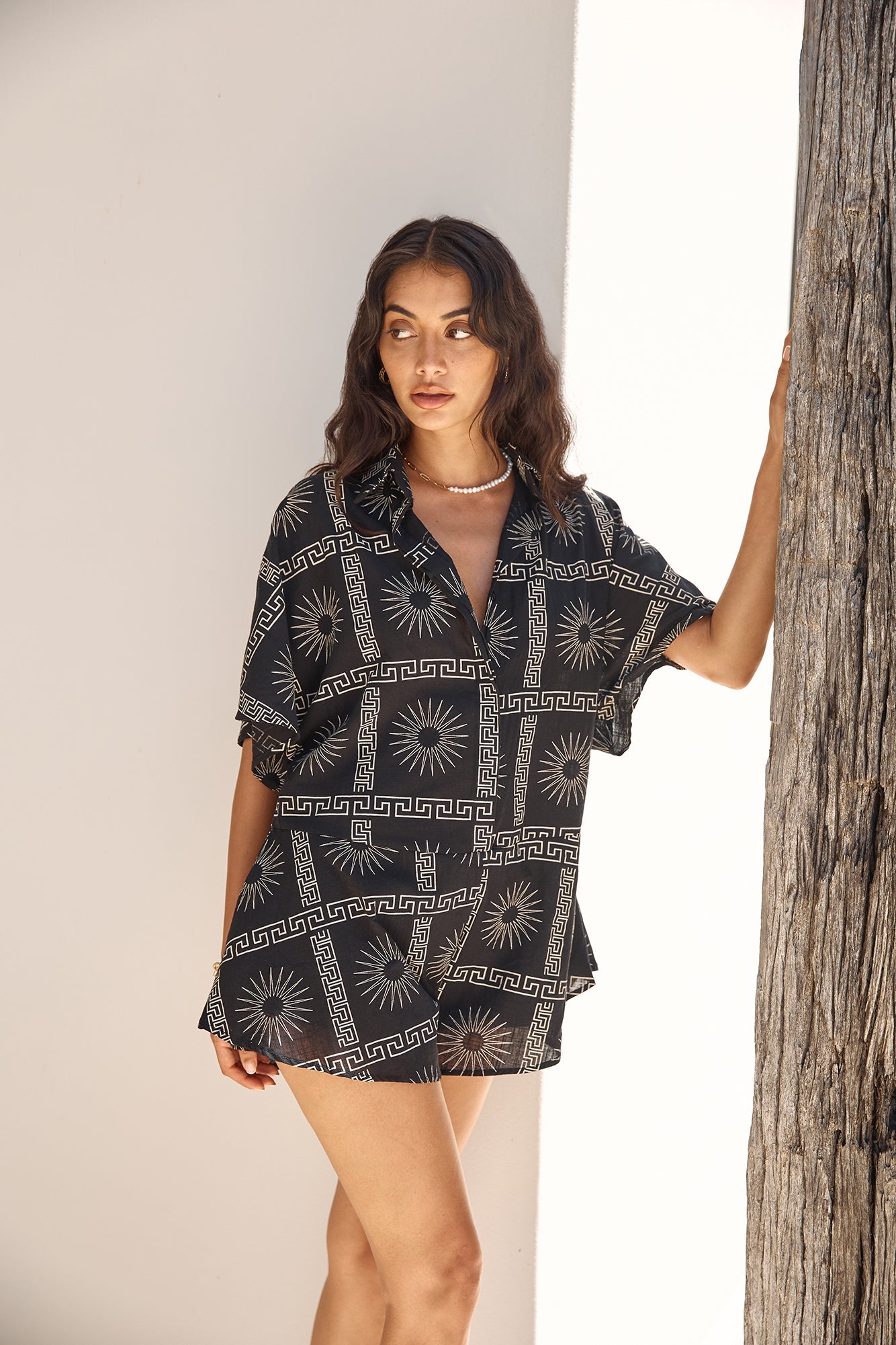 Aquarius Moon Romper Black