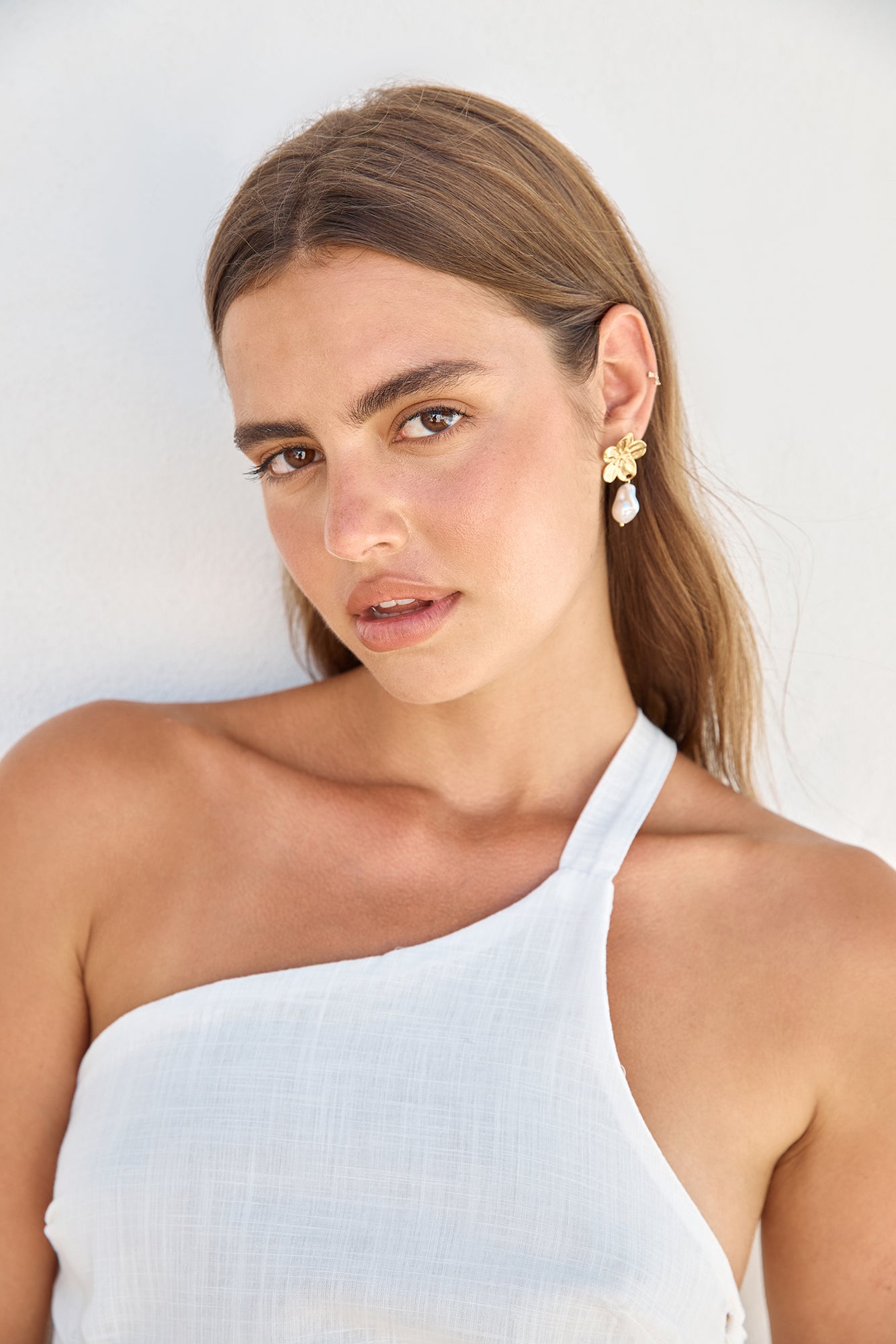 18K Gold Plated Exotic Retreat Earrings Gold