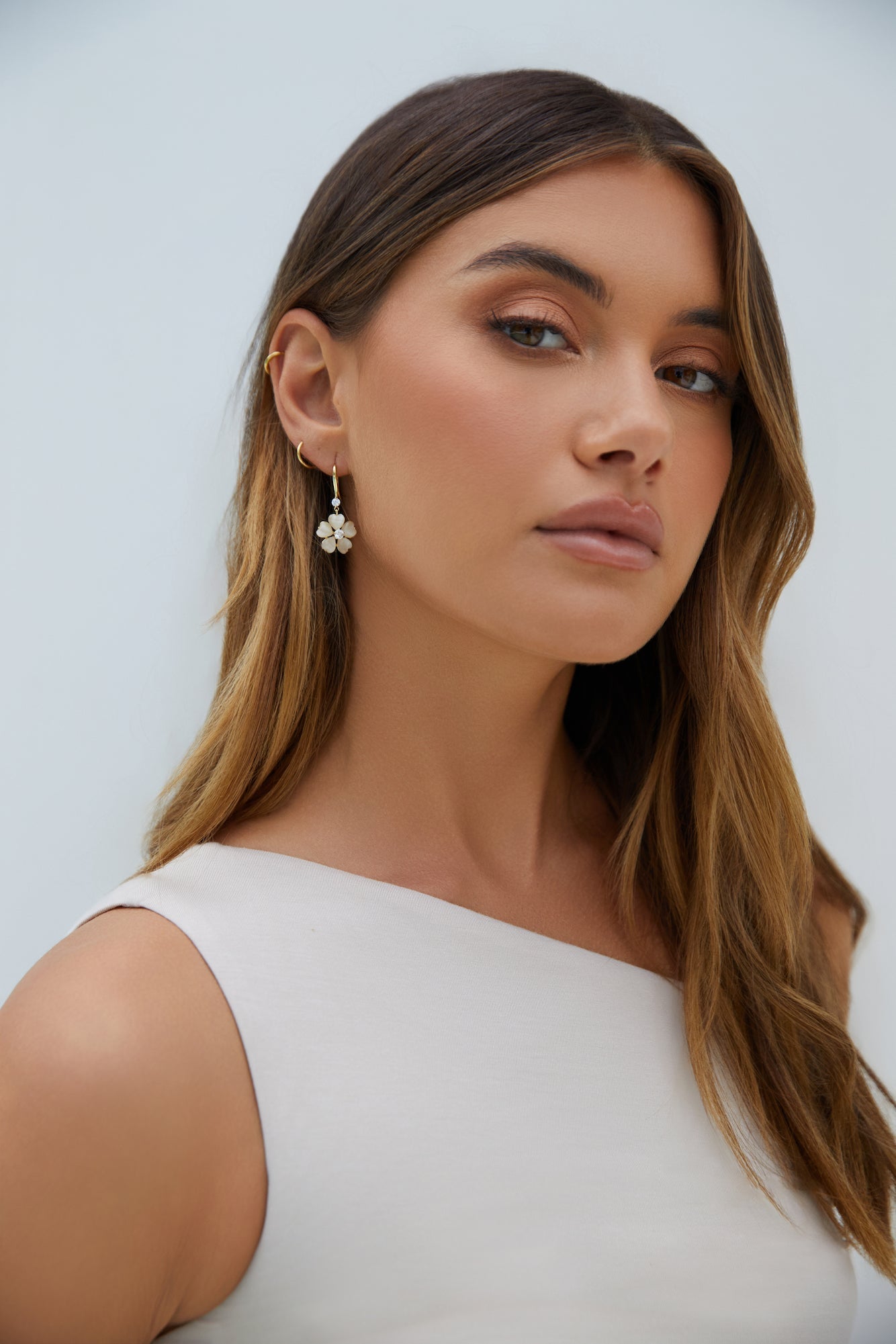 18k Gold Plated Floral Feels Earrings Gold
