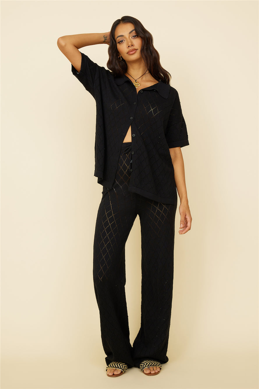 Angel Face Pants Black