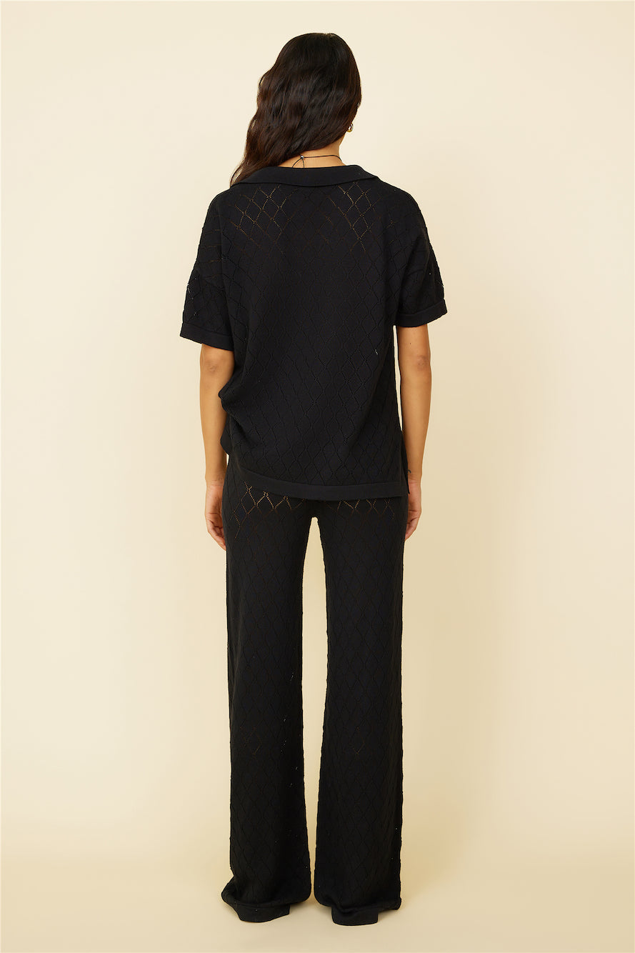 Angel Face Pants Black