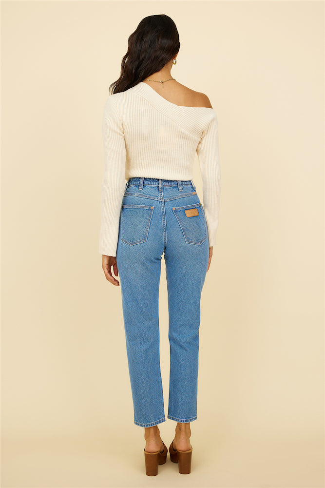 WRANGLER Drew Mom Jean Blue Revival