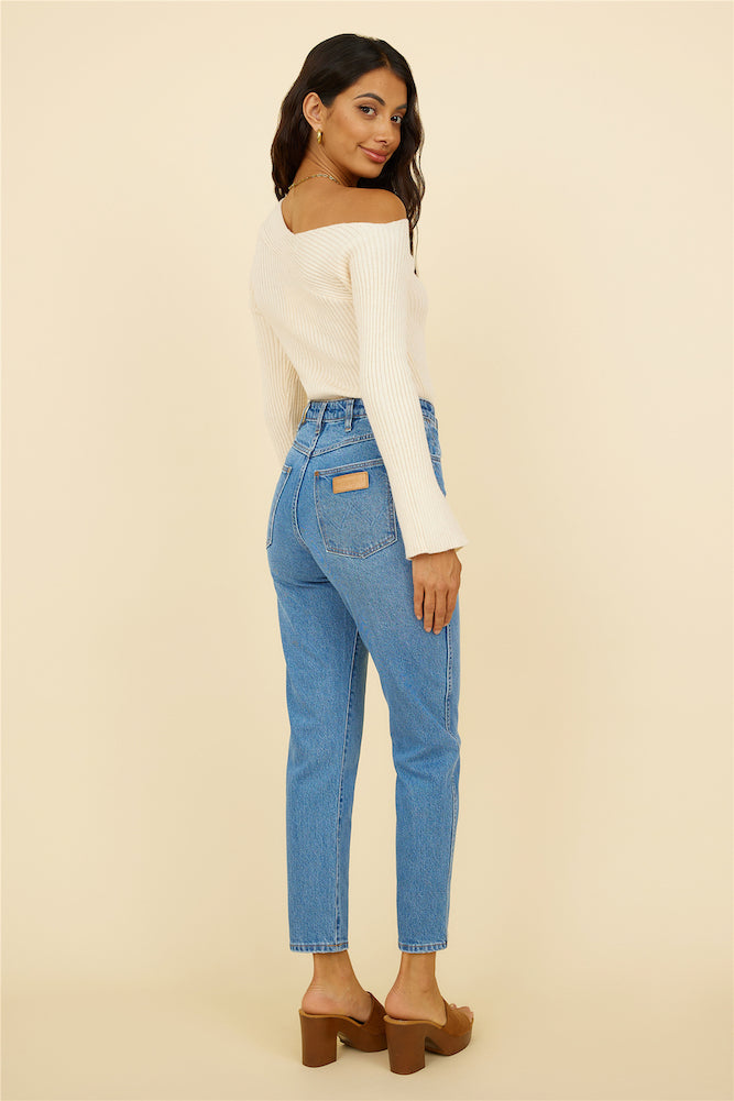 WRANGLER Drew Mom Jean Blue Revival