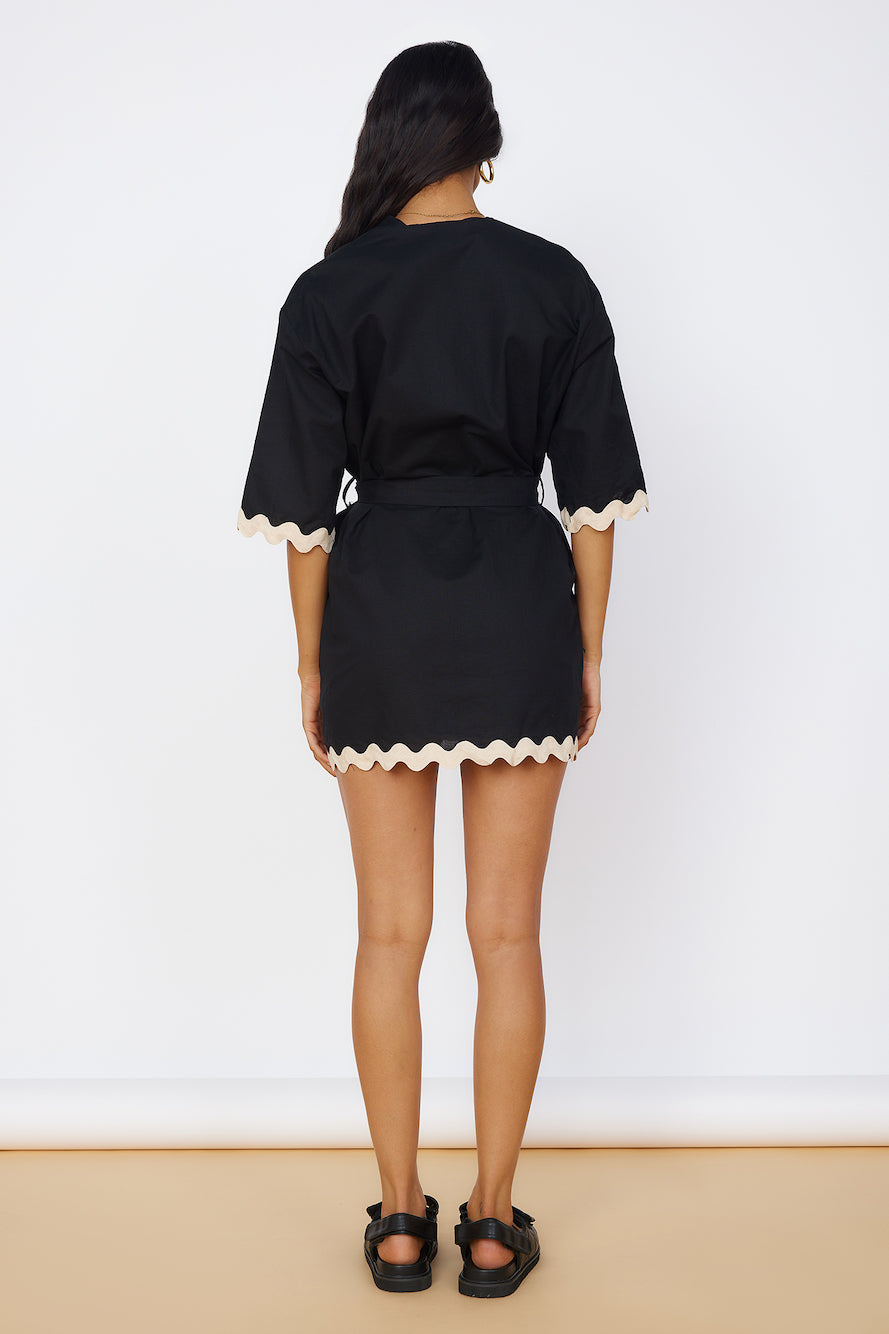 SEVEN WONDERS Harry Mini Dress Black