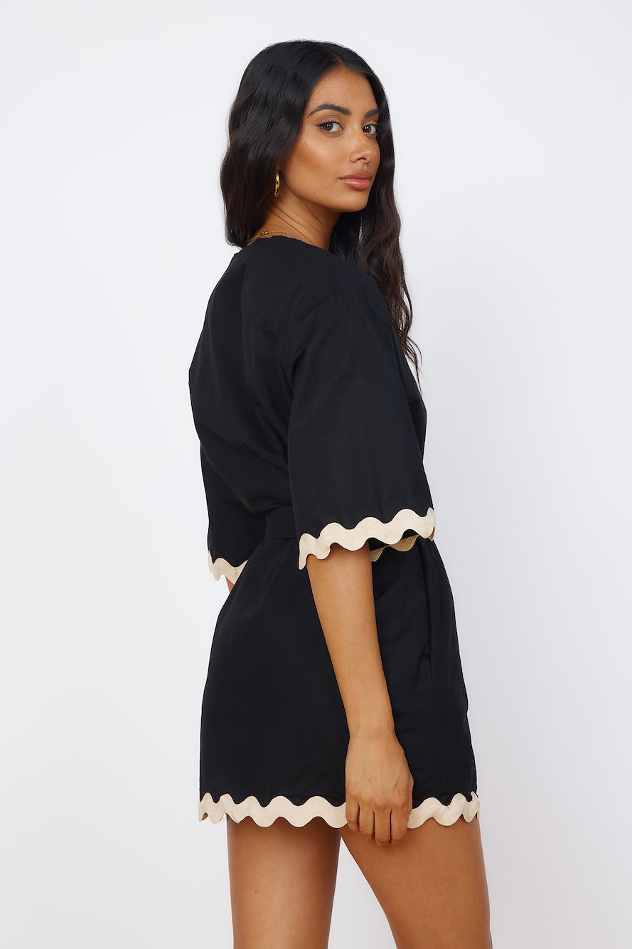 SEVEN WONDERS Harry Mini Dress Black