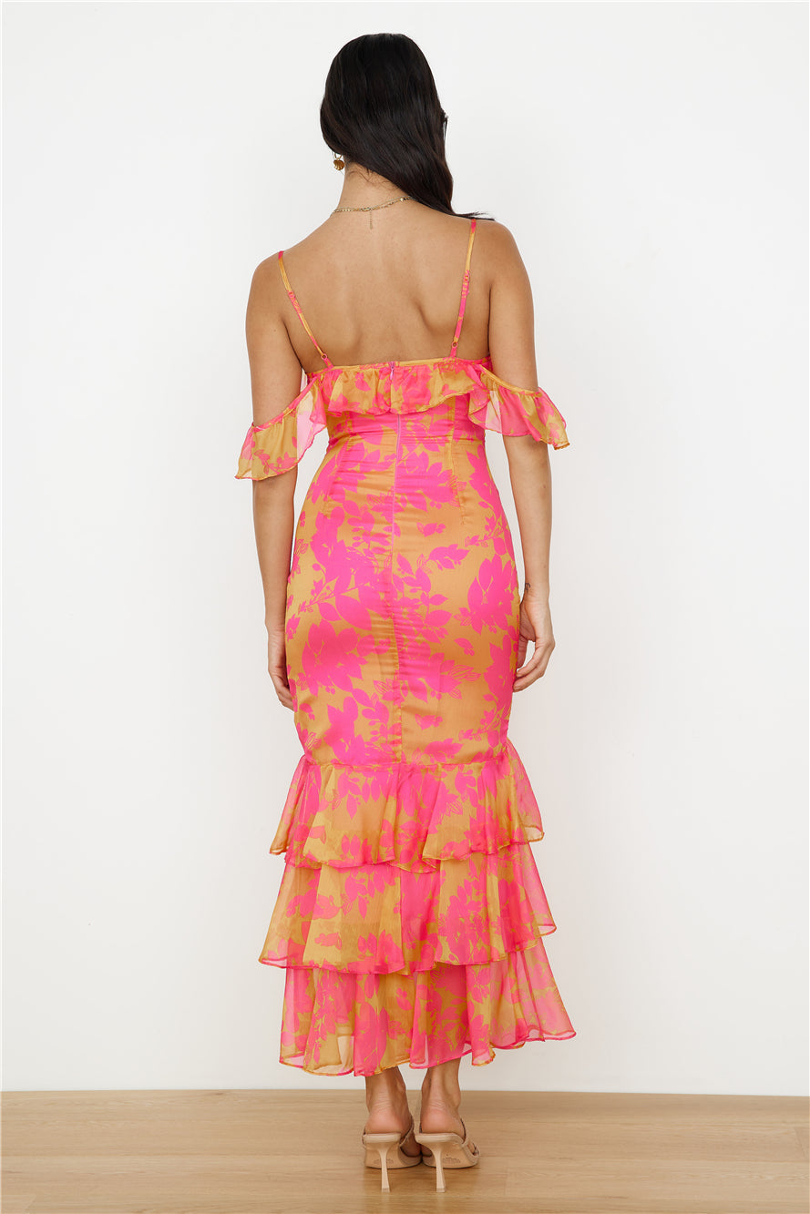 Party On Maxi Dress Pink