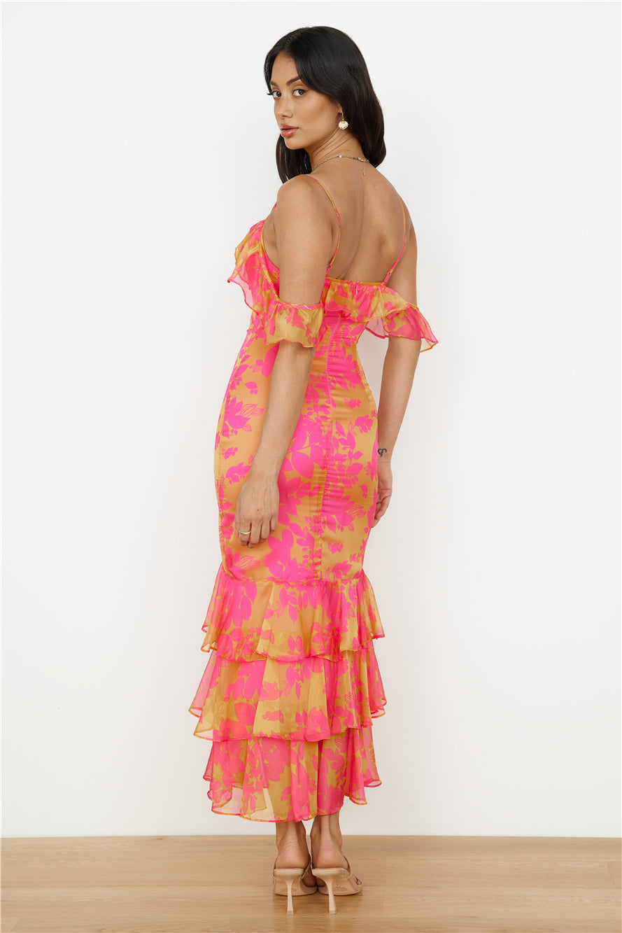Party On Maxi Dress Pink