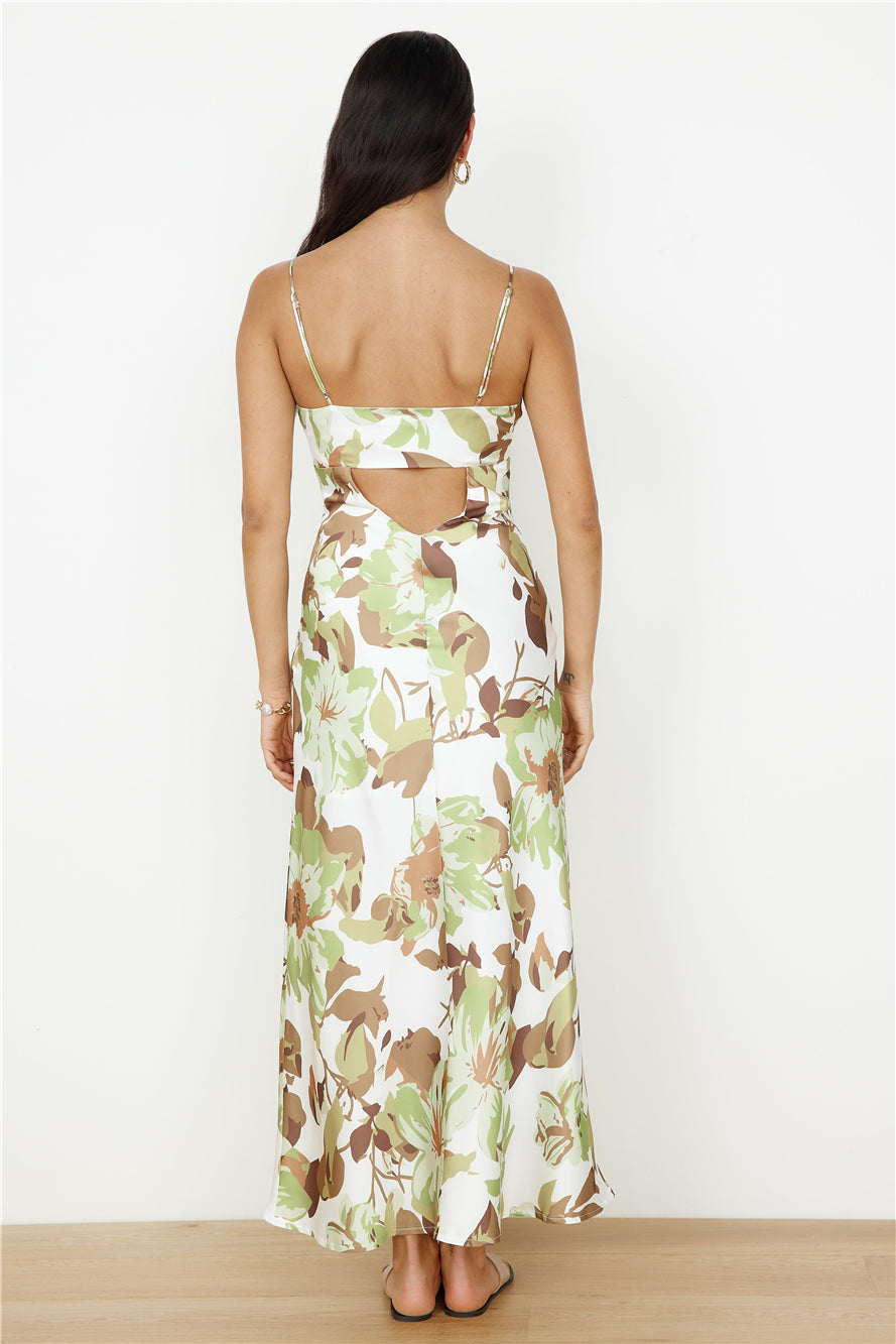 Safari Tour Maxi Dress Green