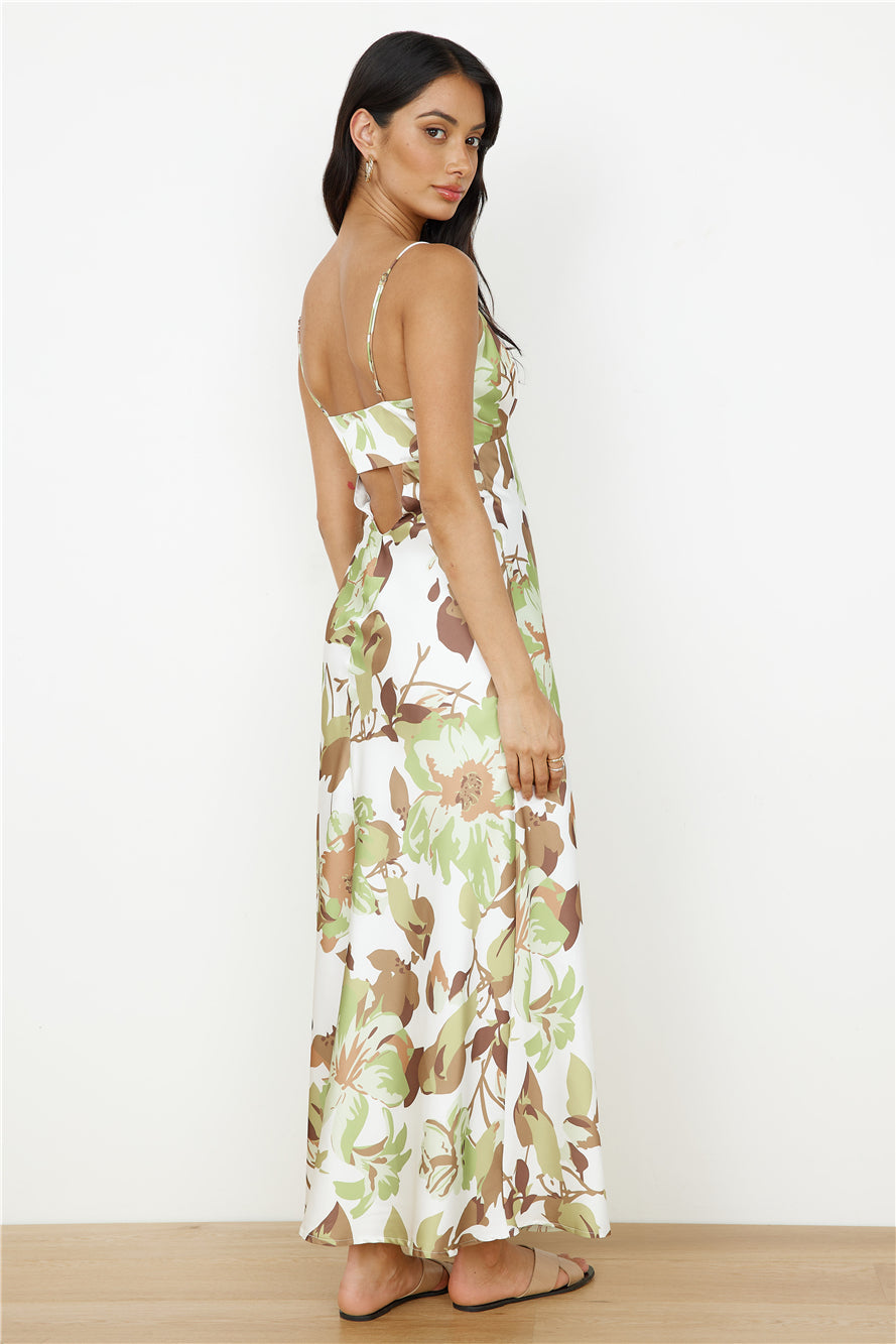 Safari Tour Maxi Dress Green