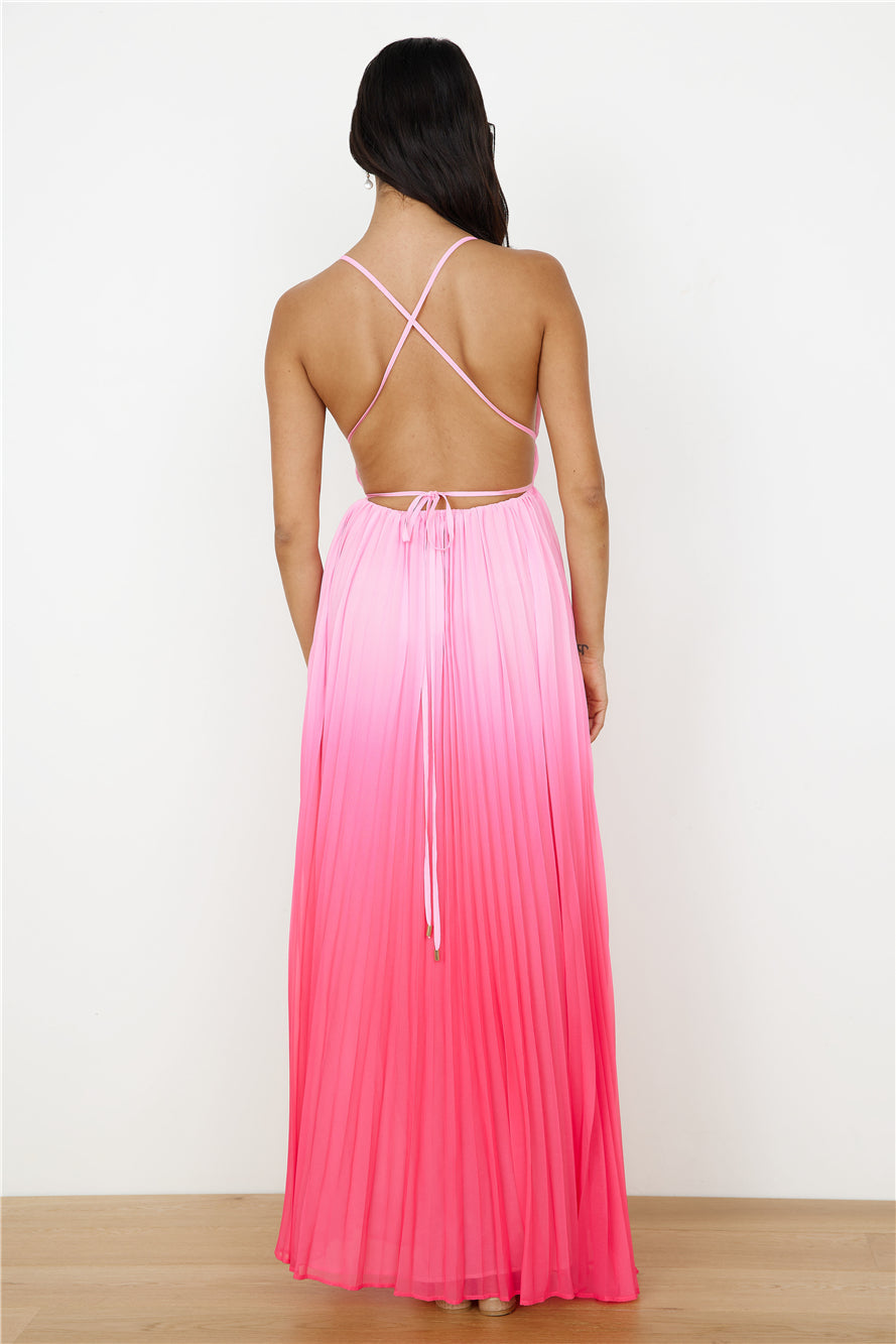 HELLO MOLLY Love Letter To You Maxi Dress Pink