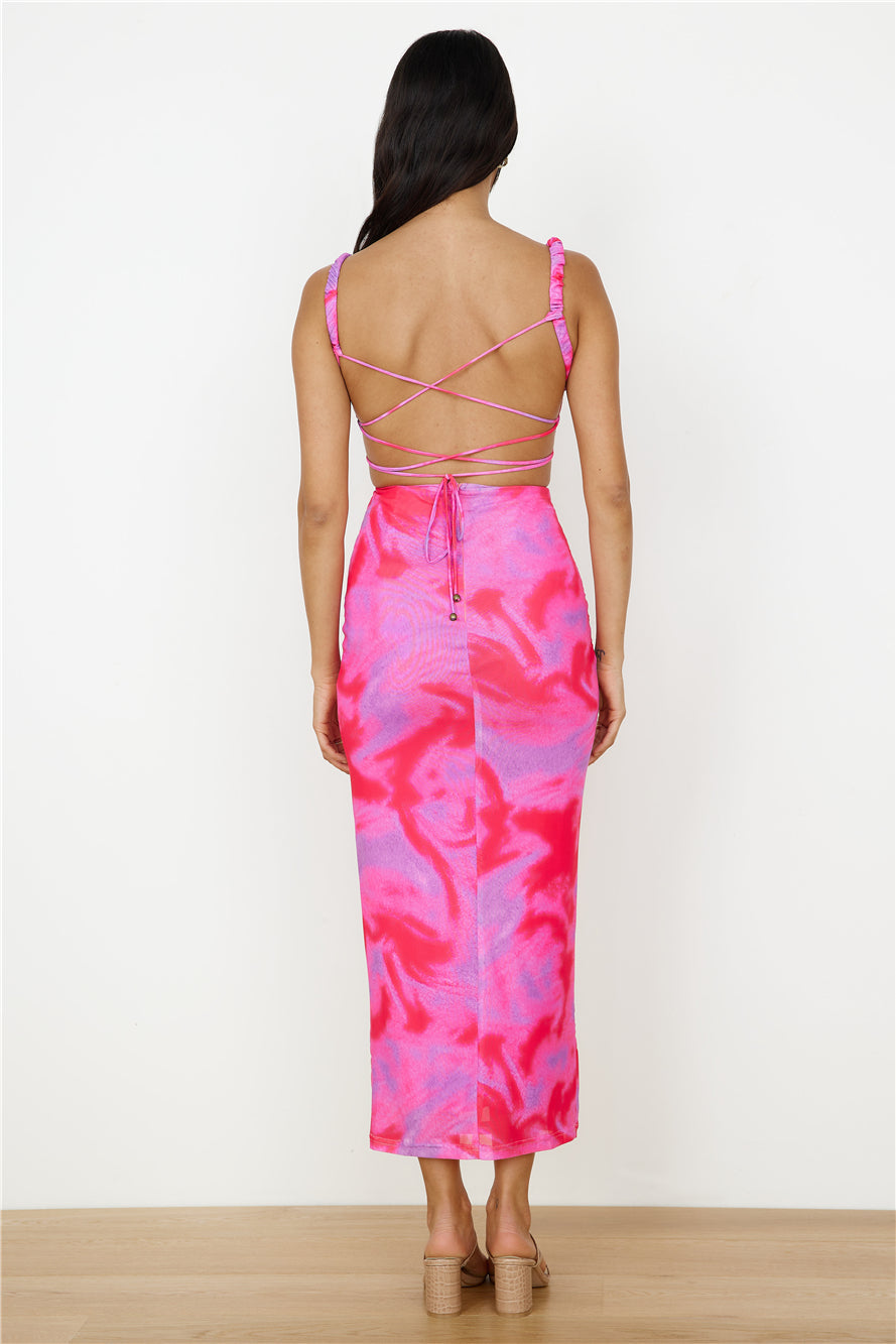 Enchanted Skies Maxi Dress Pink