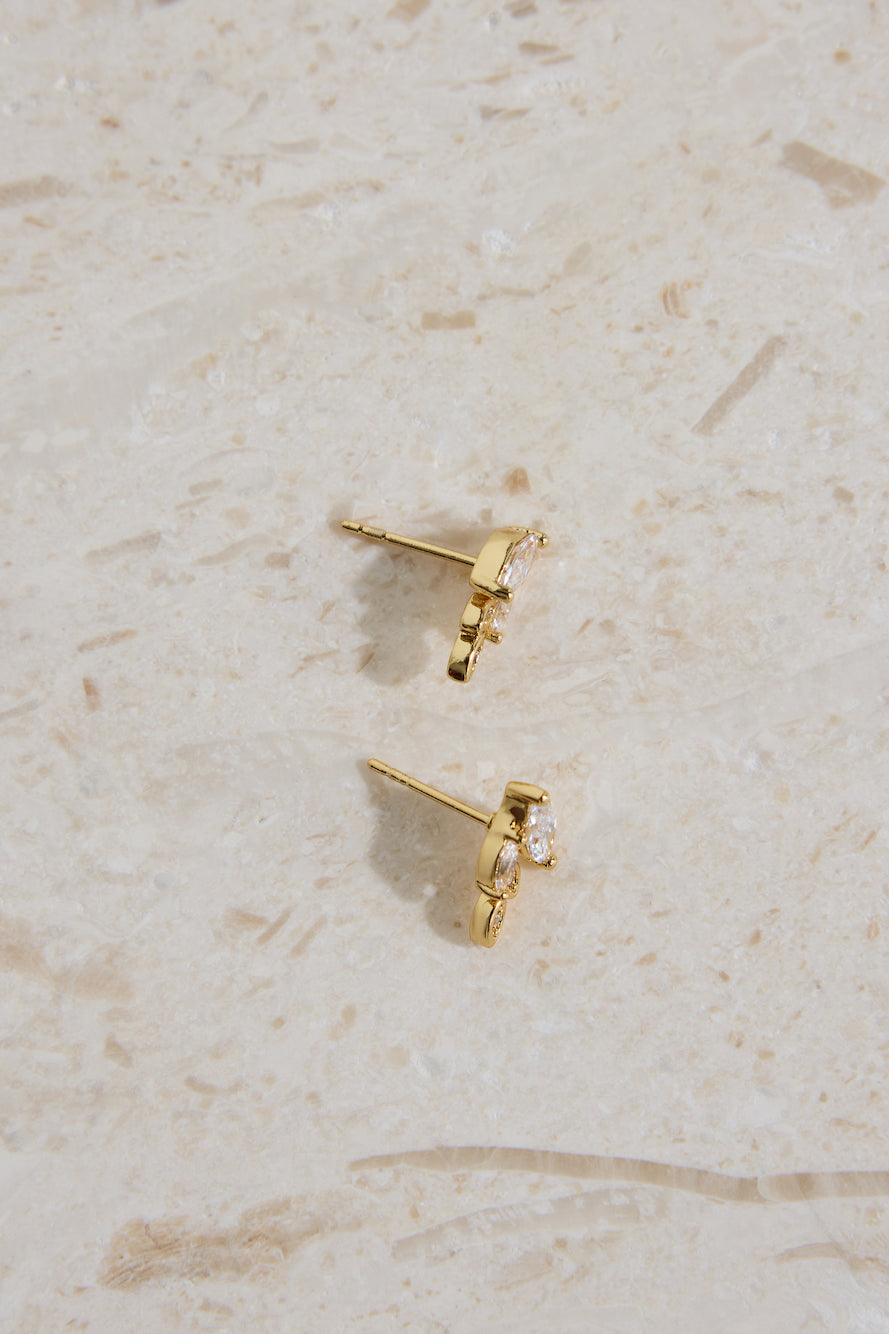 18K Gold Plated Autumn Leaves Earrings Gold