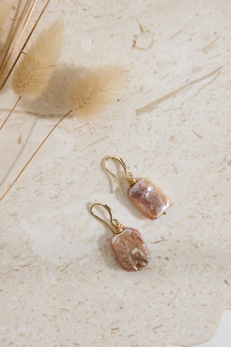 18k Gold Plated Deep Sea Earrings Gold