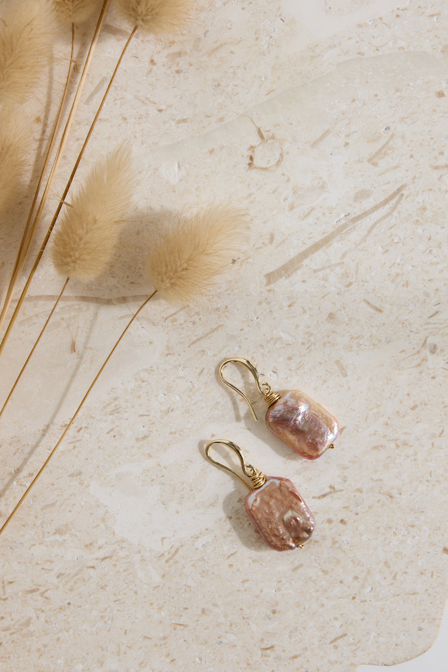 18k Gold Plated Deep Sea Earrings Gold