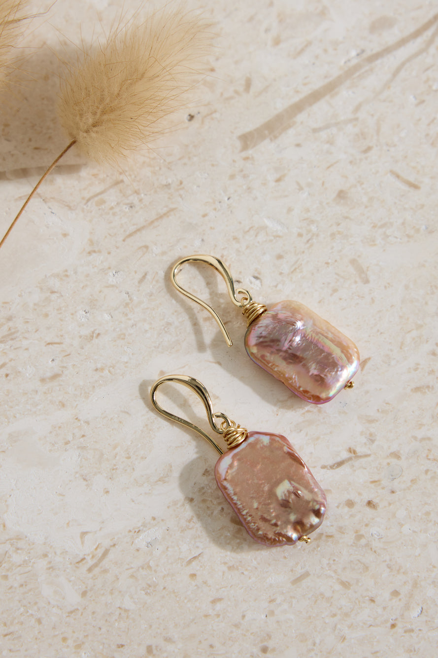 18k Gold Plated Deep Sea Earrings Gold