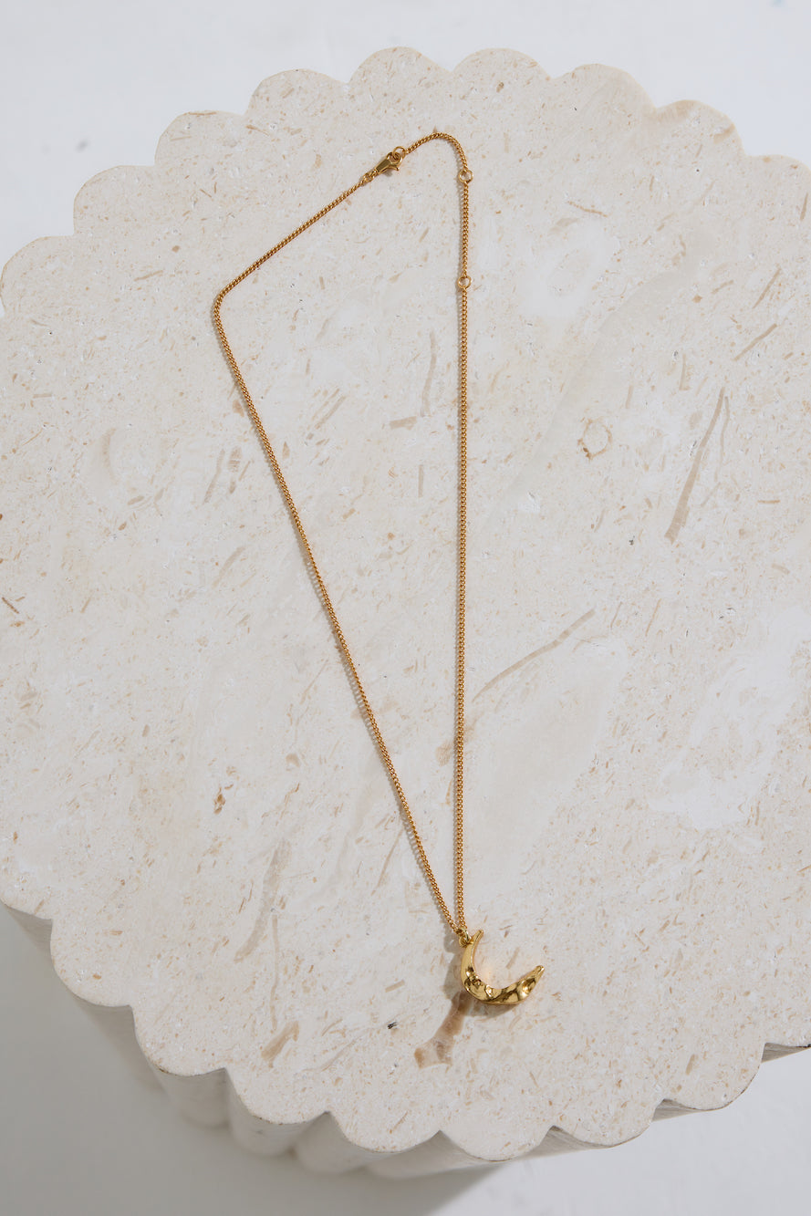 18K Gold Plated La Luna Necklace Gold