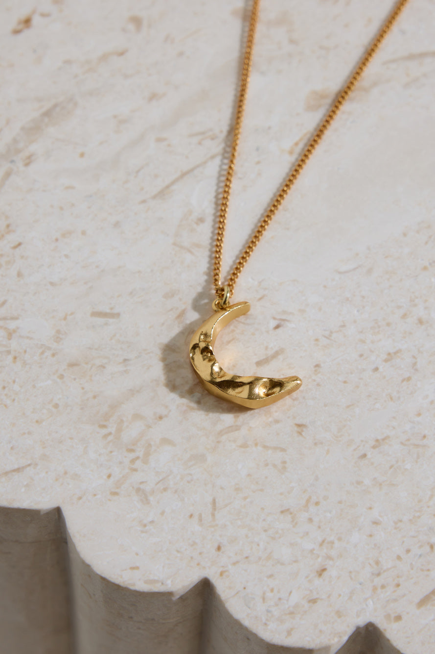 18K Gold Plated La Luna Necklace Gold