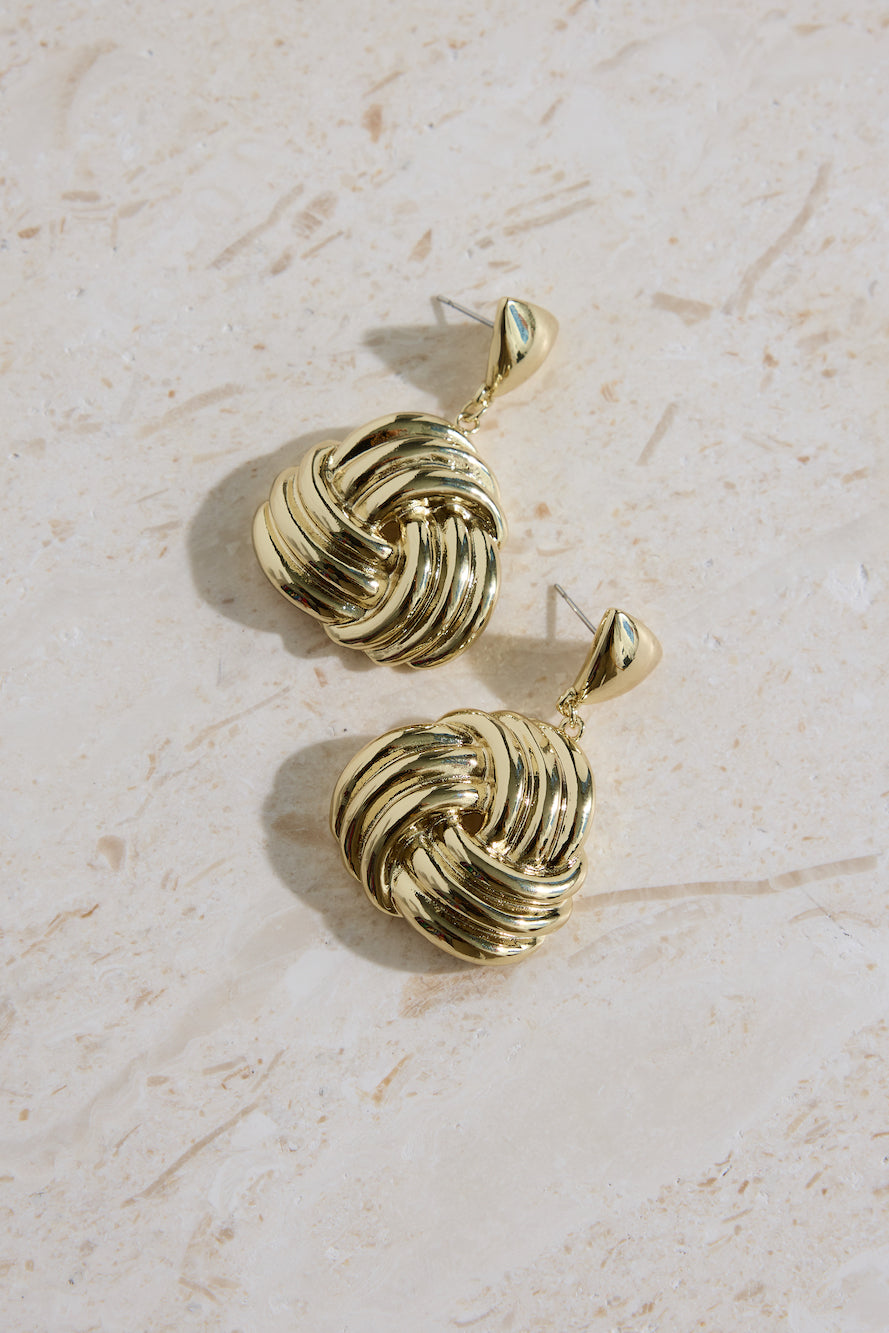 18k Gold Plated Island Hopping Earrings Gold