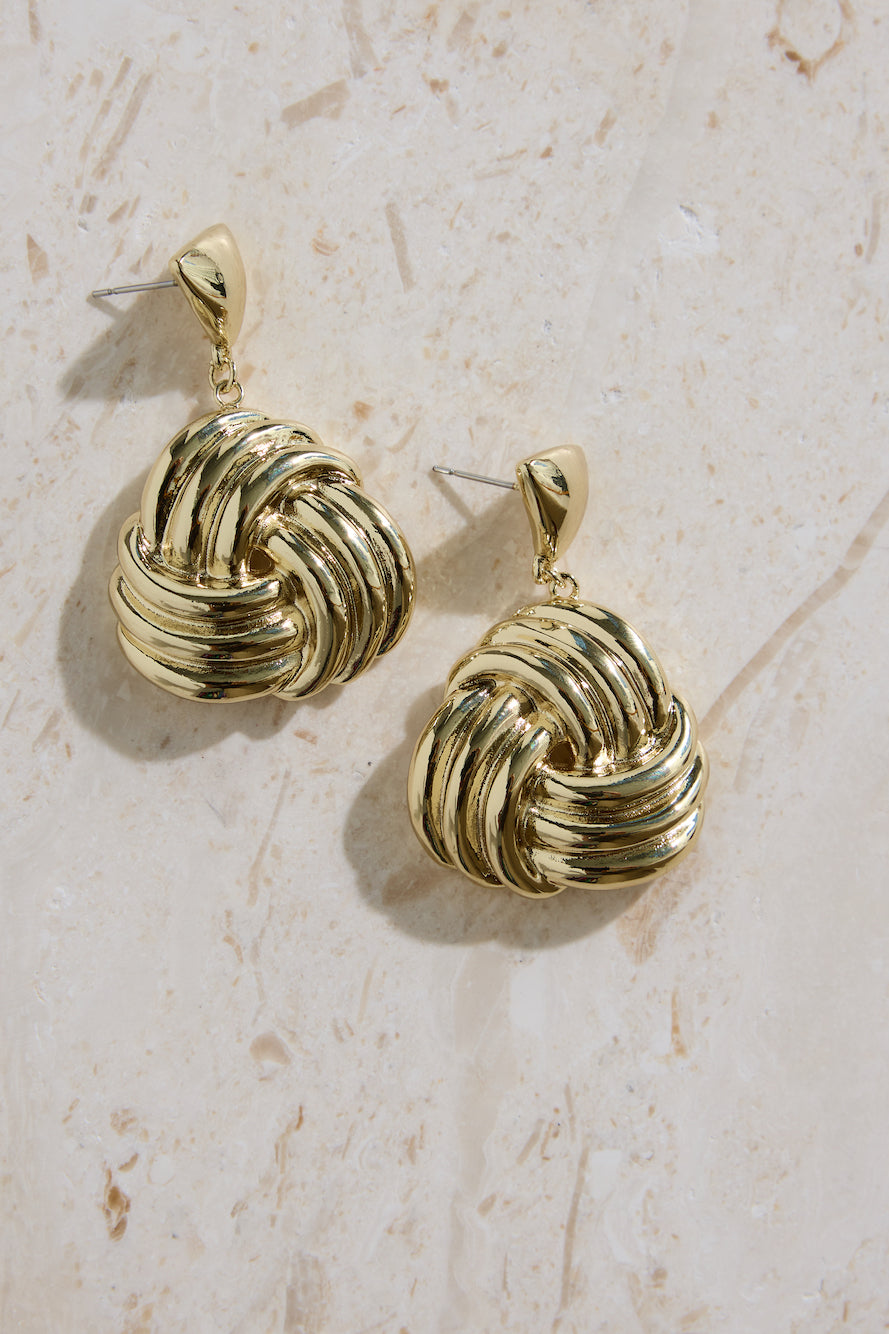 18k Gold Plated Island Hopping Earrings Gold