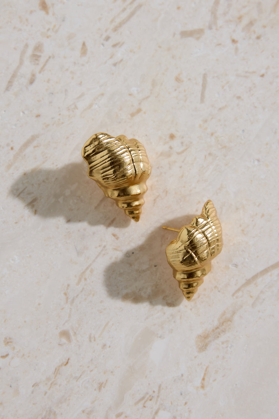 18K Gold Plated Find Your Shell Earrings