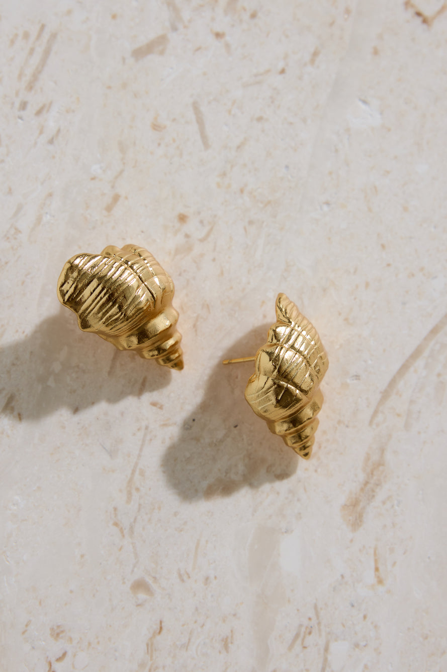 18K Gold Plated Find Your Shell Earrings