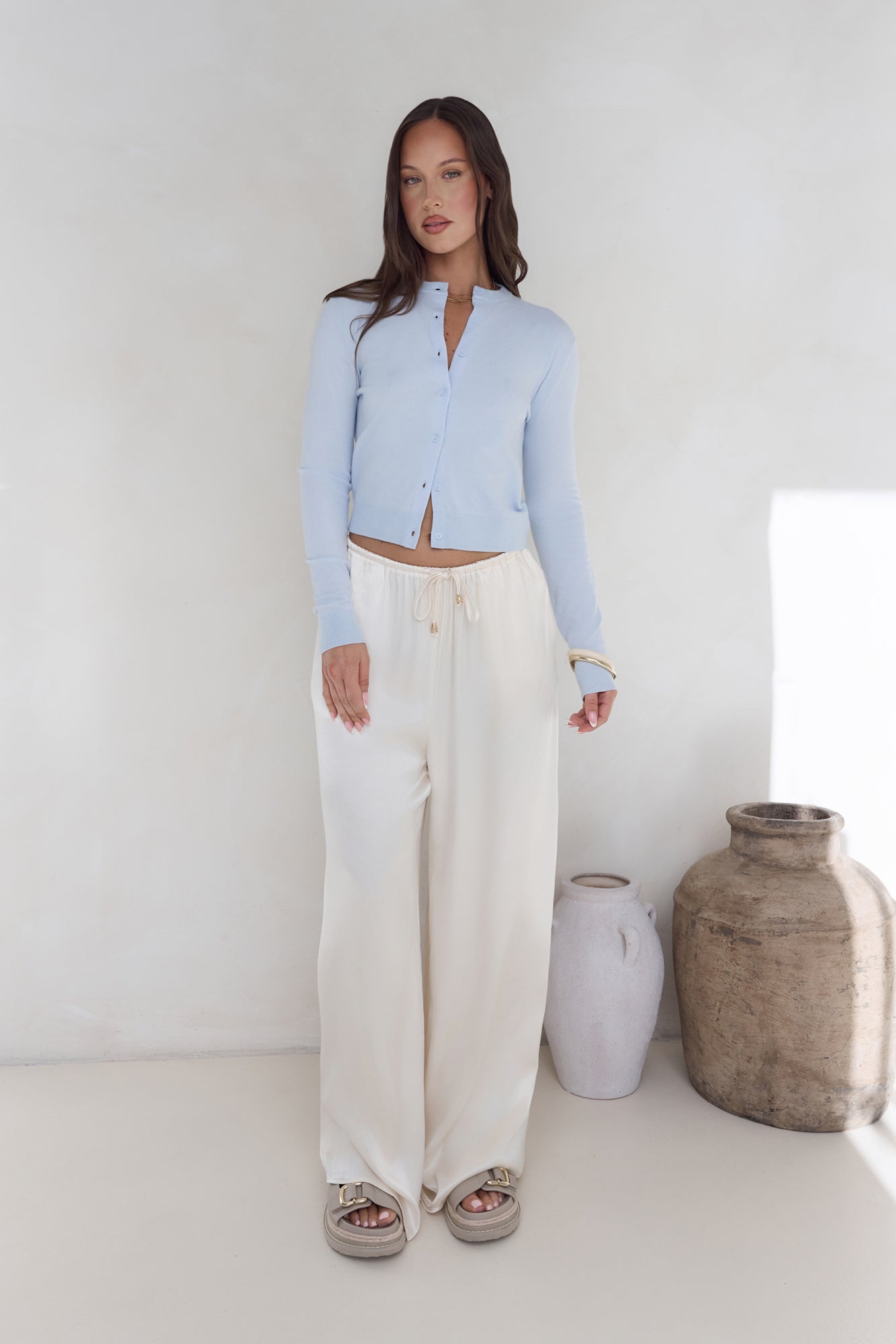 Cardi Season Long Sleeve Cardigan Blue