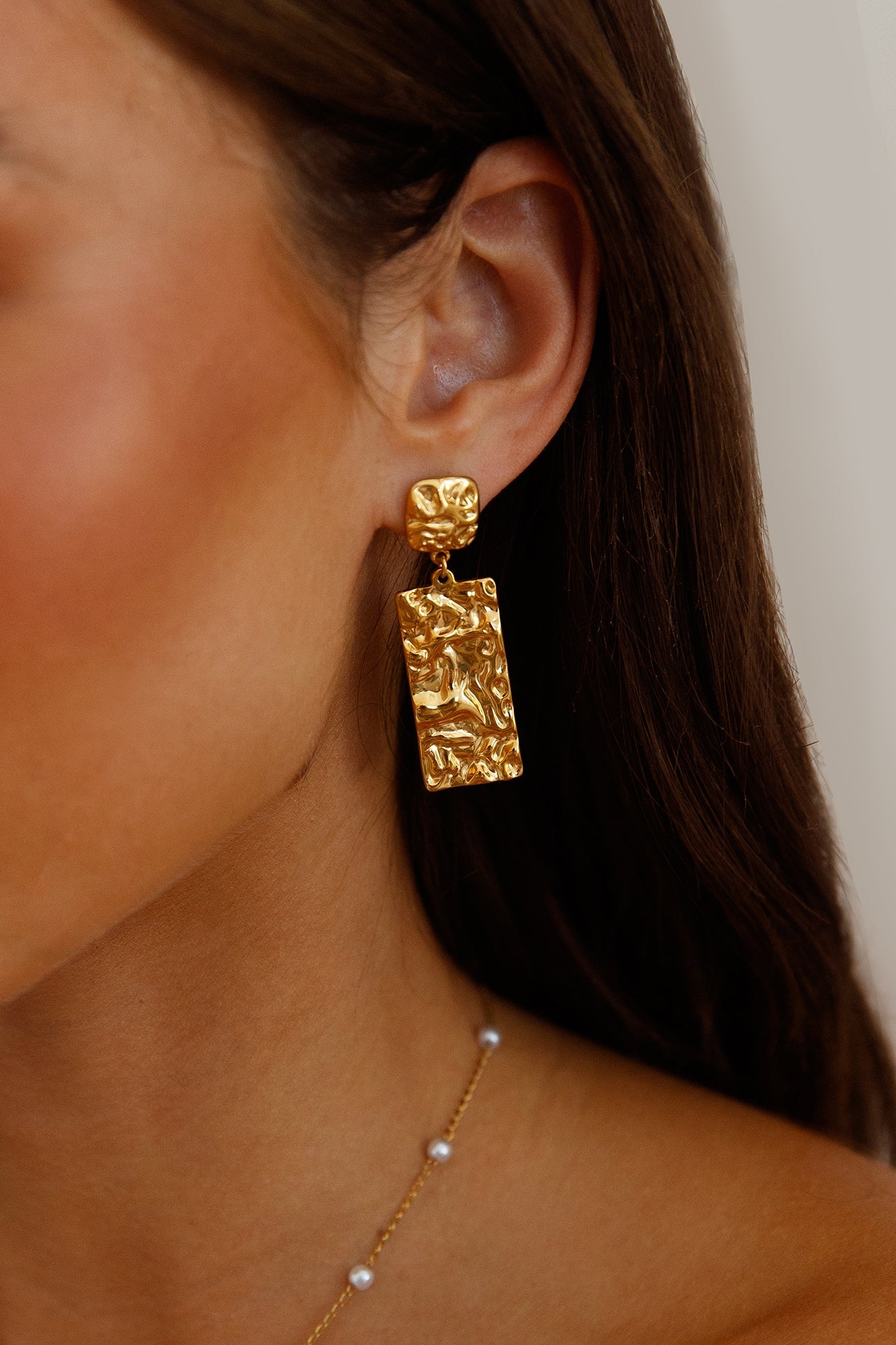 18K Gold Plated Vintage Charm Earrings Gold