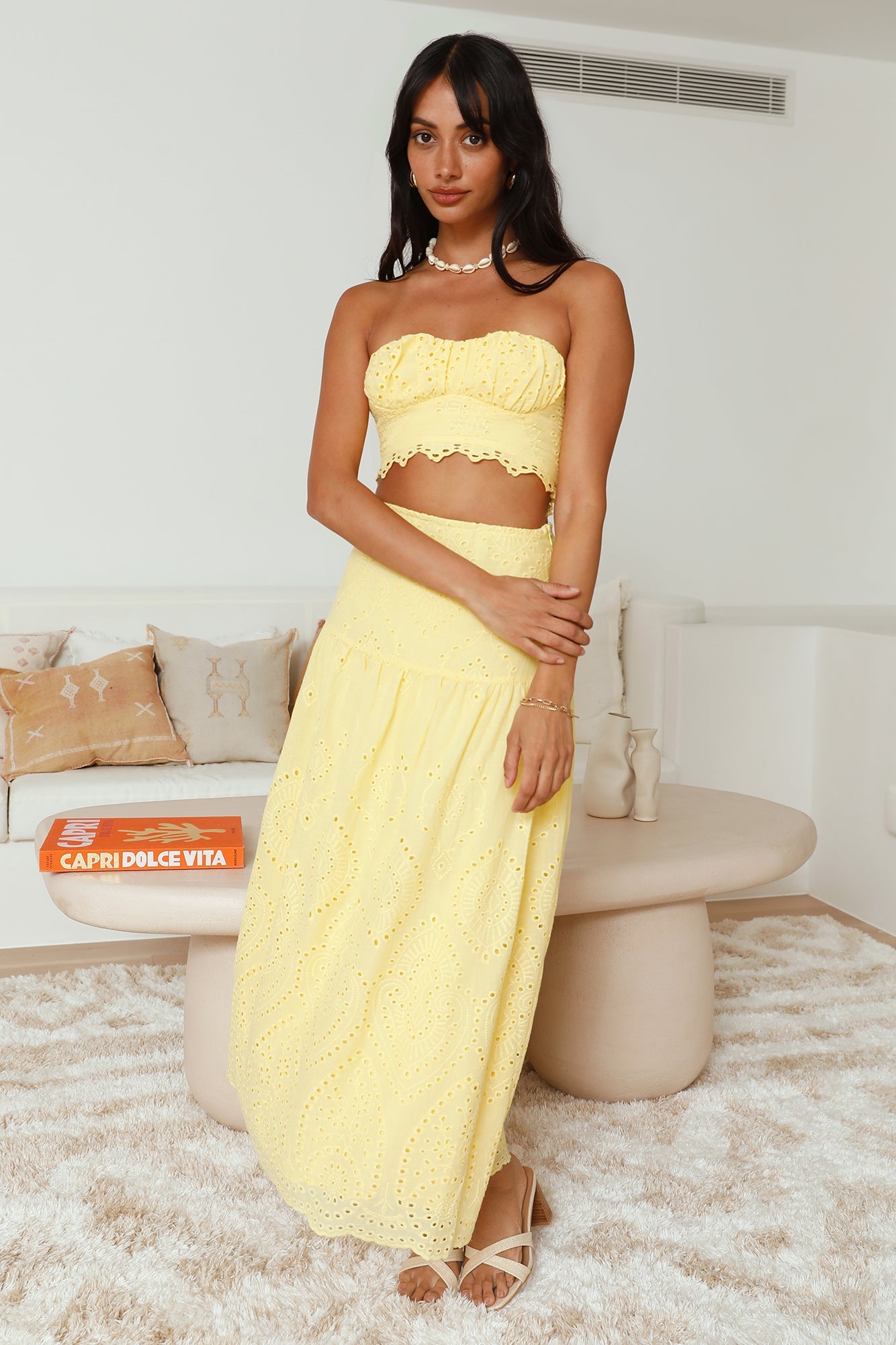 Enjoy Daylight Crop Top Yellow