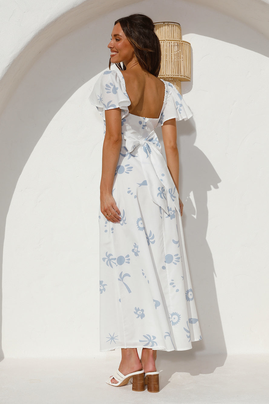 Angel Baby Maxi Dress Blue