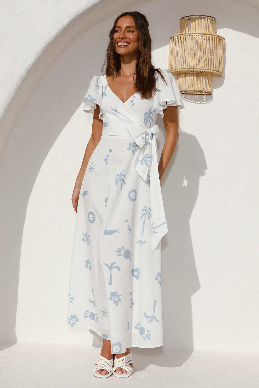 Angel Baby Maxi Dress Blue