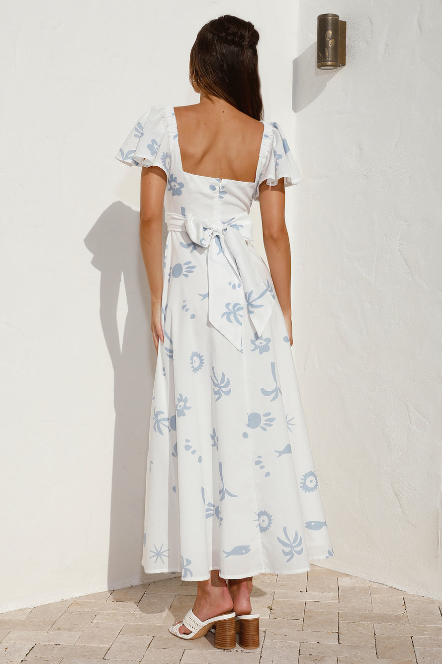 Angel Baby Maxi Dress Blue
