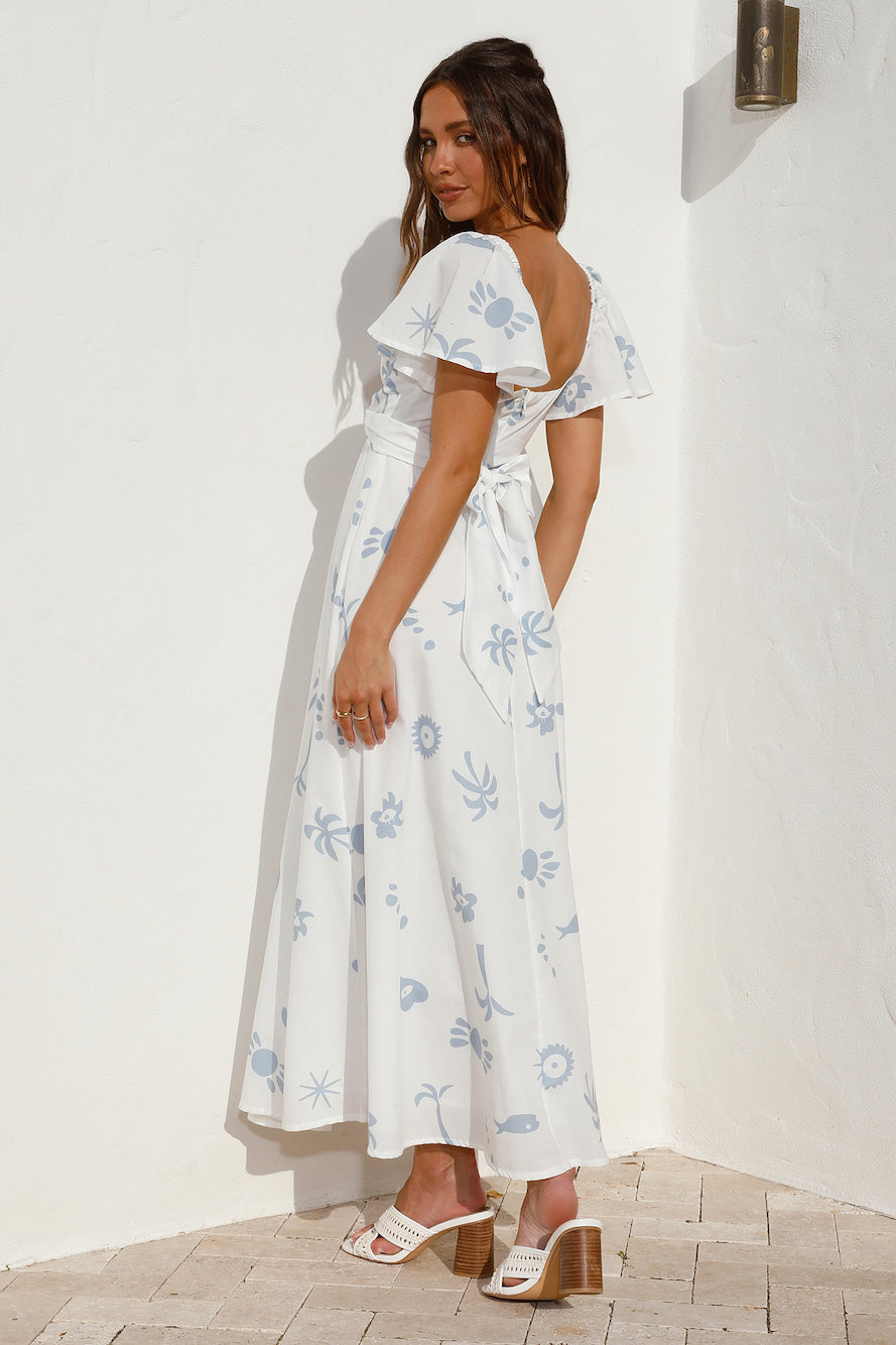 Angel Baby Maxi Dress Blue