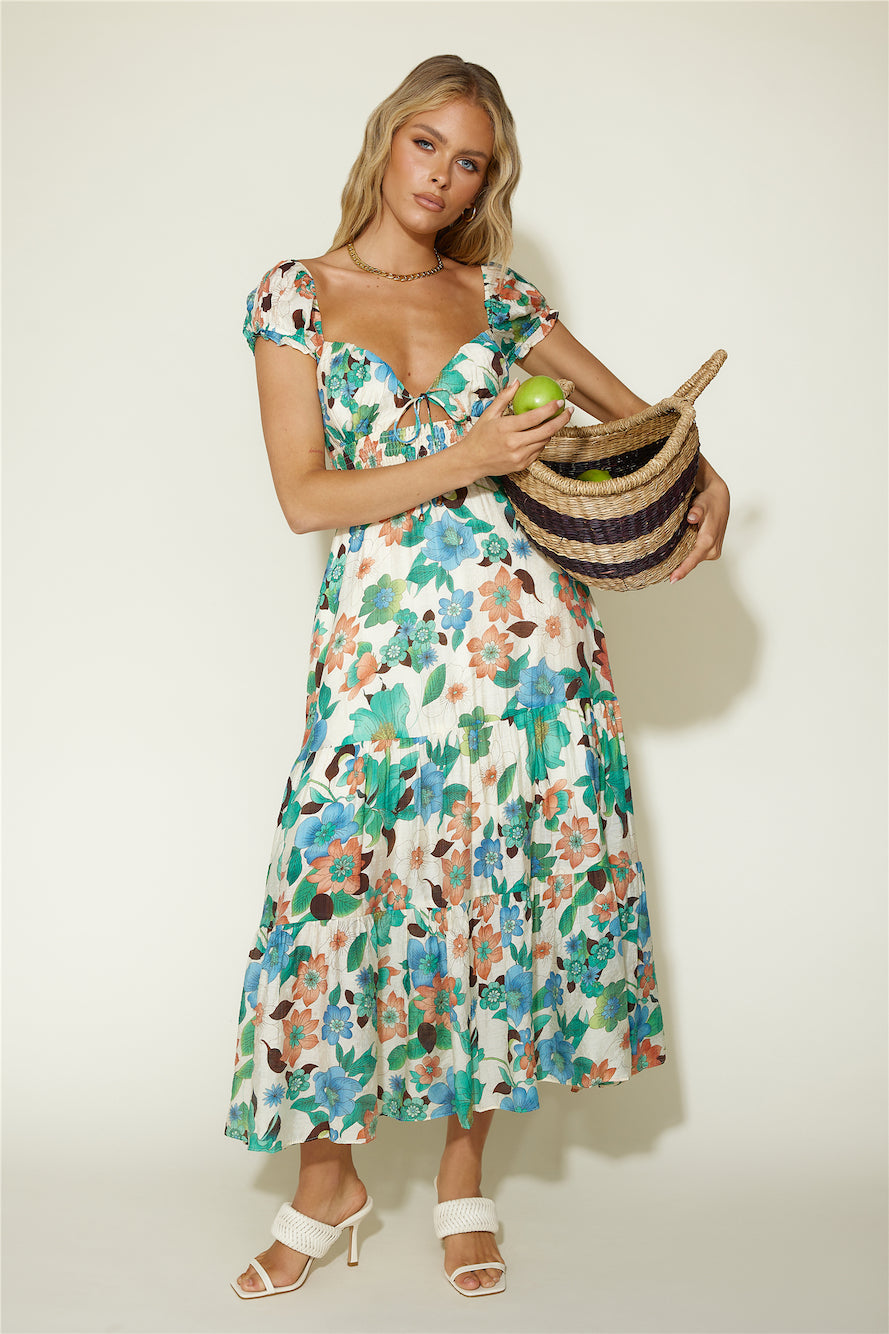 Afternoon Glow Maxi Dress Floral