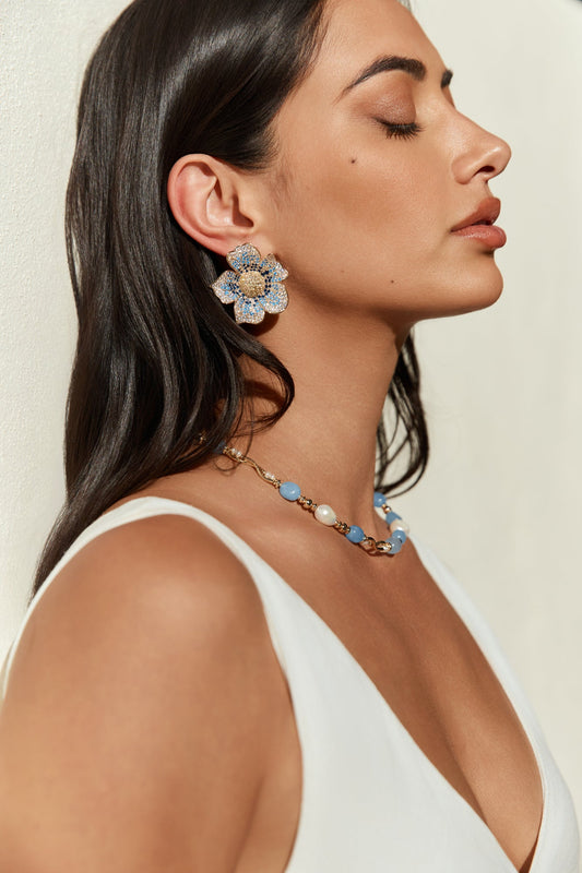 18k Gold Plated Blossom Days Earrings Gold