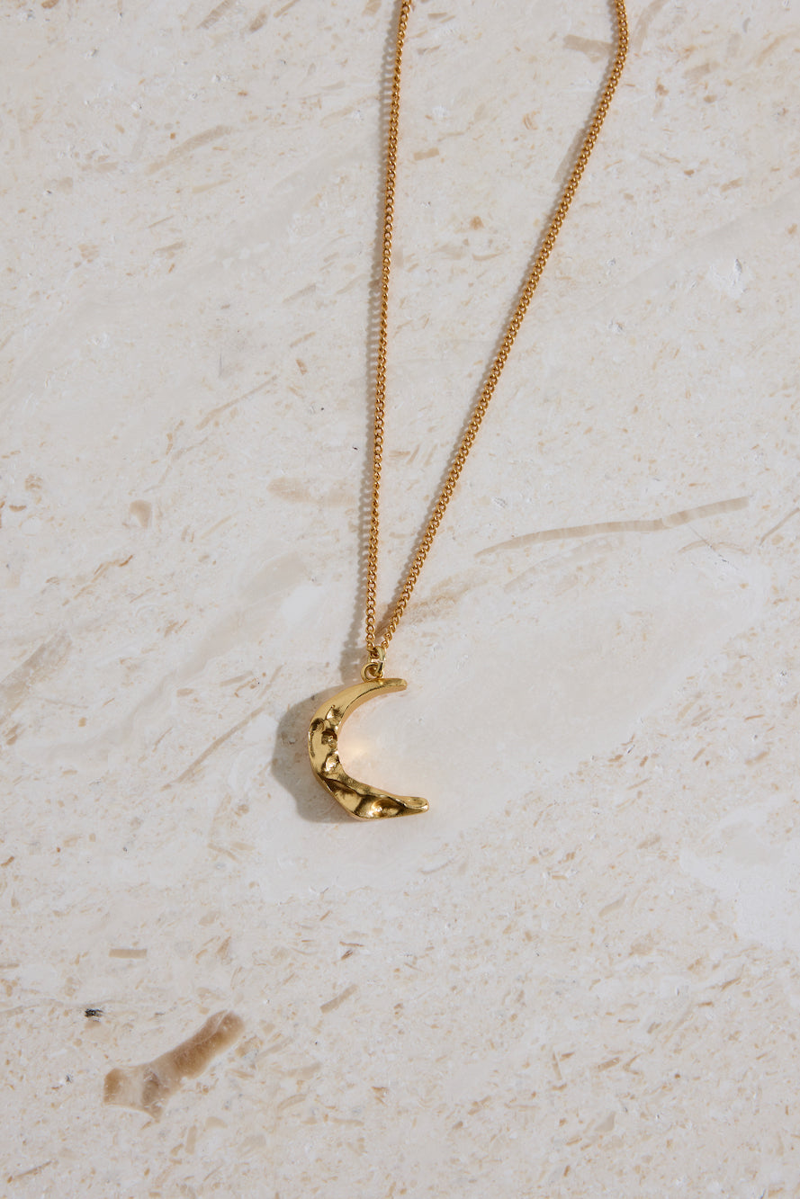 18K Gold Plated La Luna Necklace Gold