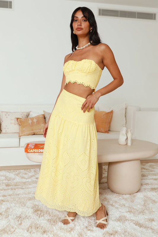 Enjoy Daylight Crop Top Yellow