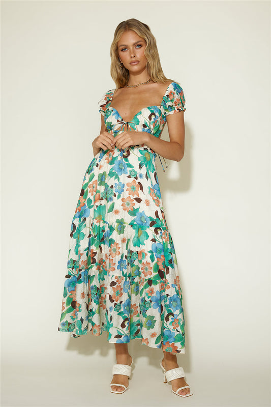 Afternoon Glow Maxi Dress Floral